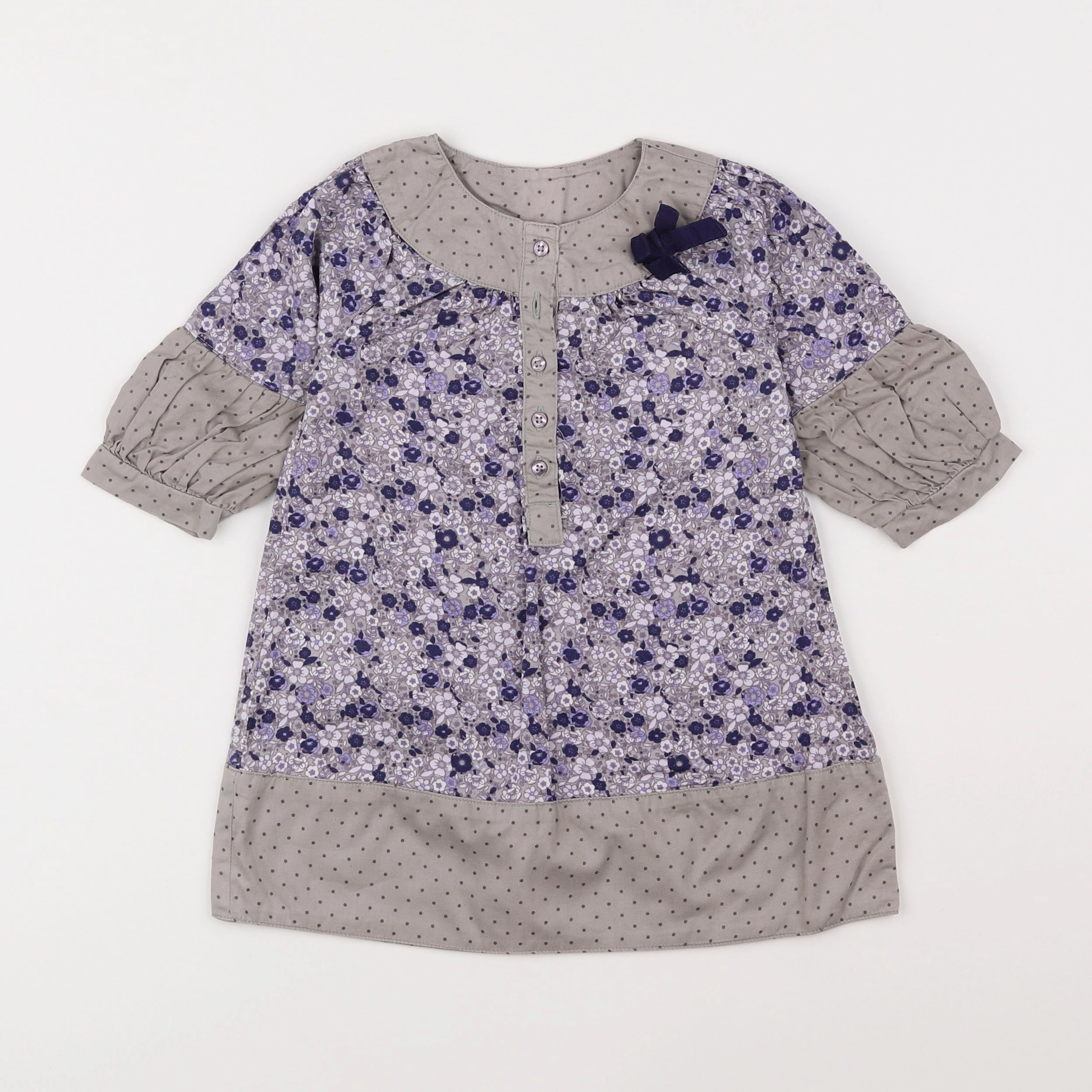 Vertbaudet - robe violet - 18 mois