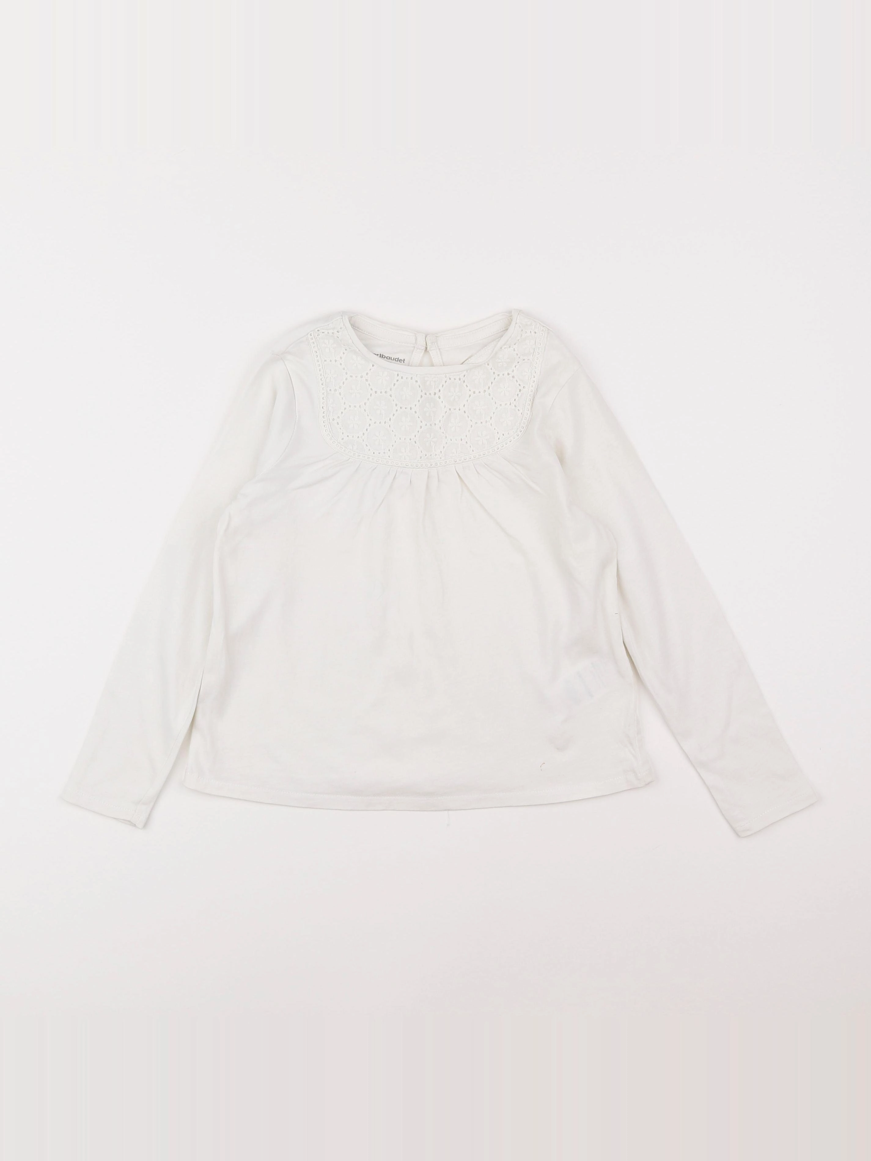 Vertbaudet - tee-shirt blanc - 6 ans