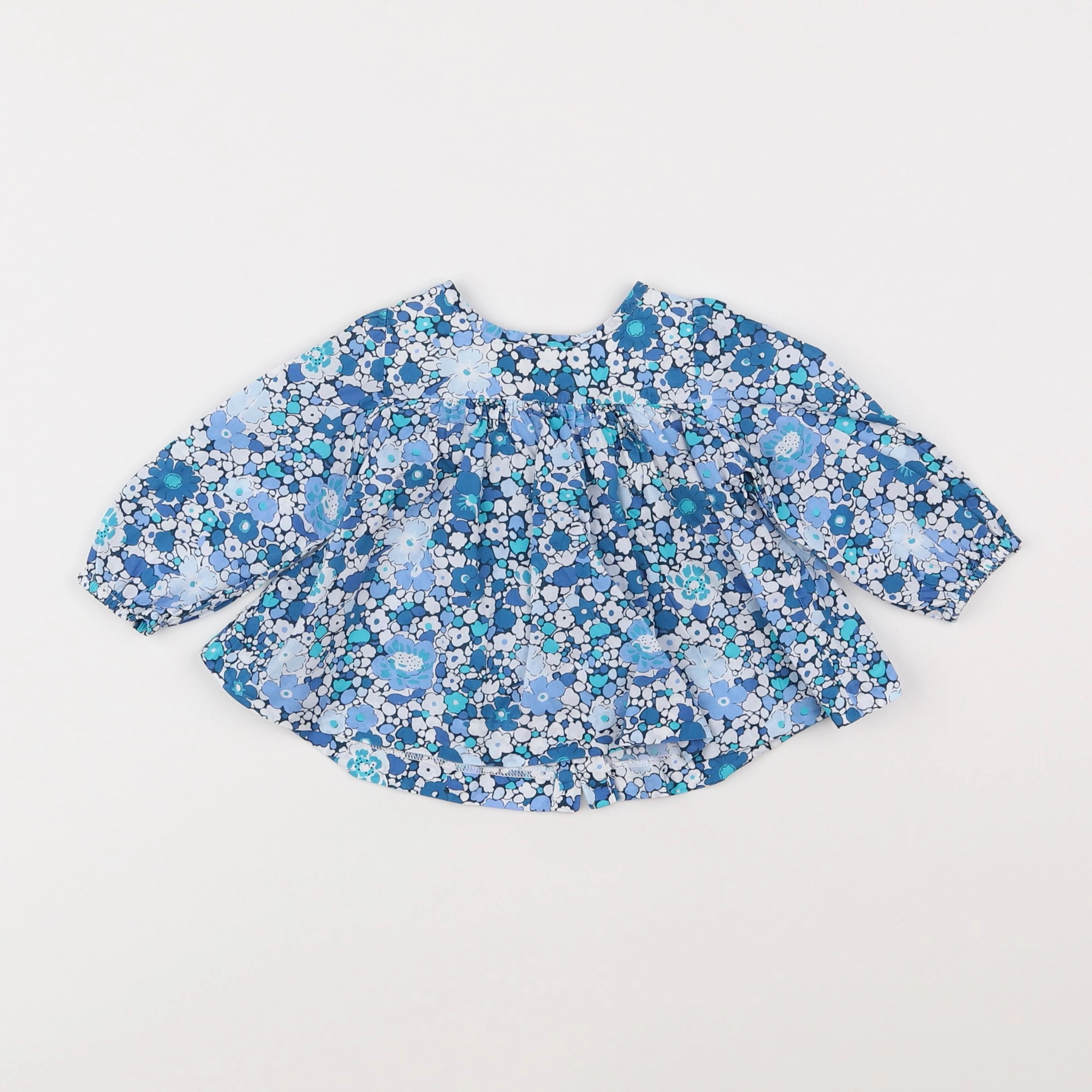 Jacadi - blouse liberty bleu - 6 mois