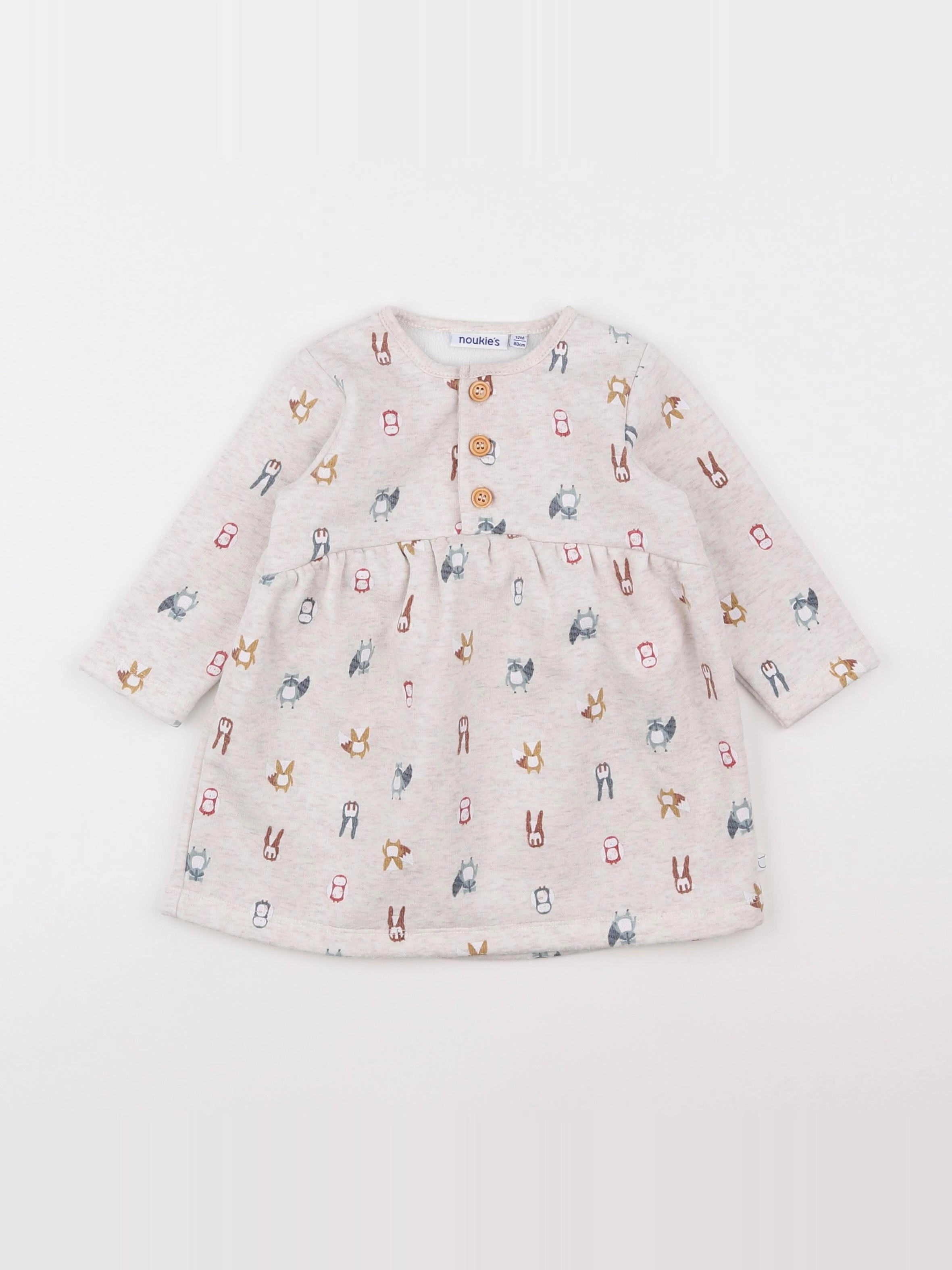Noukie's - robe beige - 12 mois
