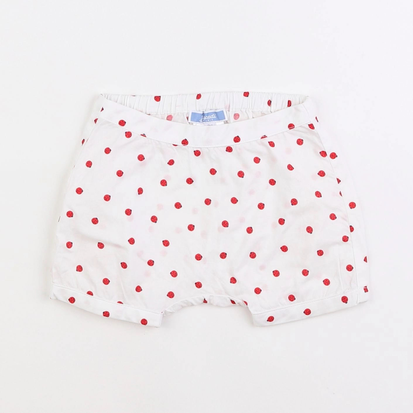 Jacadi - bloomer blanc, rouge - 3 mois