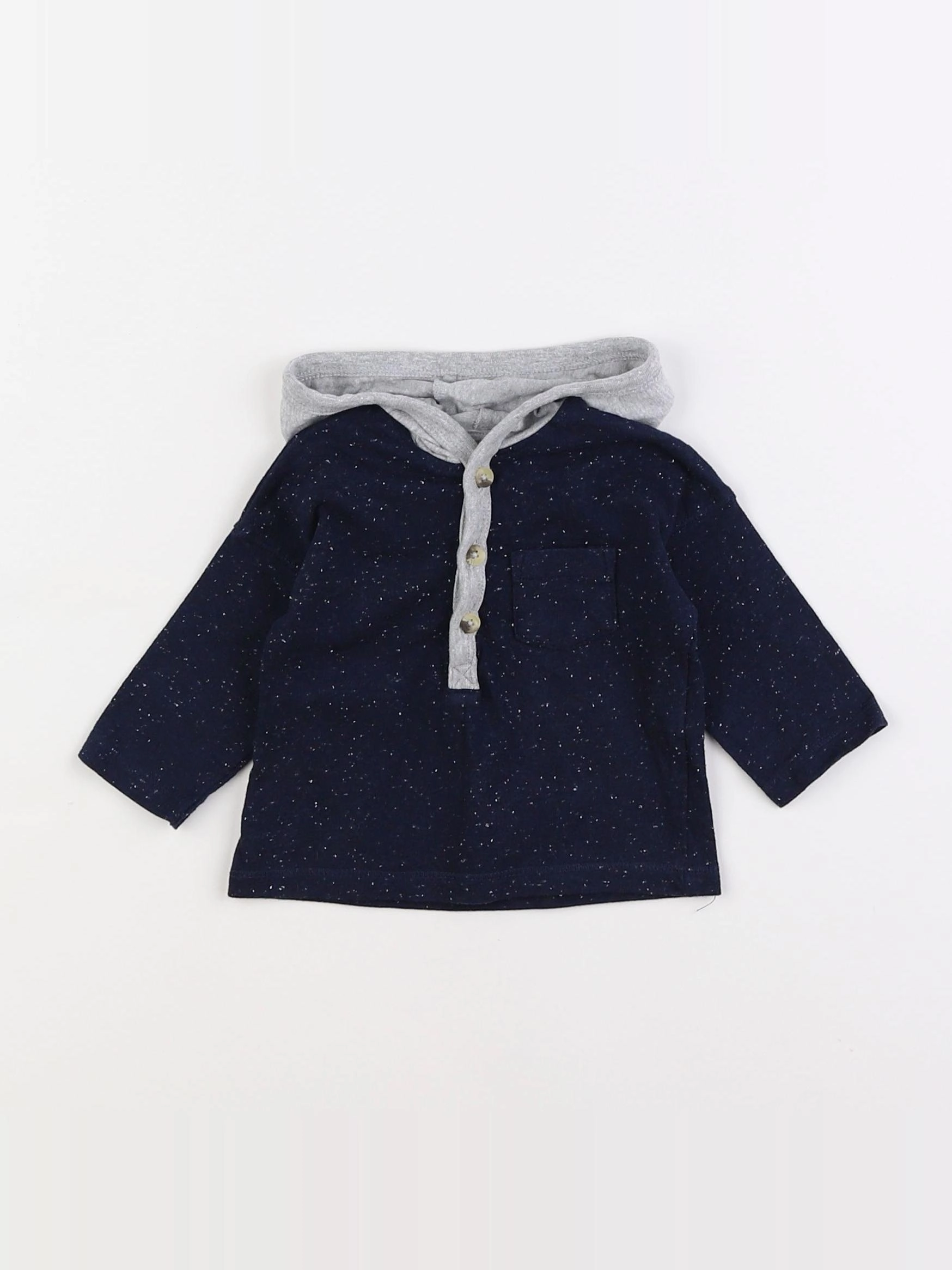 Vertbaudet - tee-shirt bleu - 3 mois