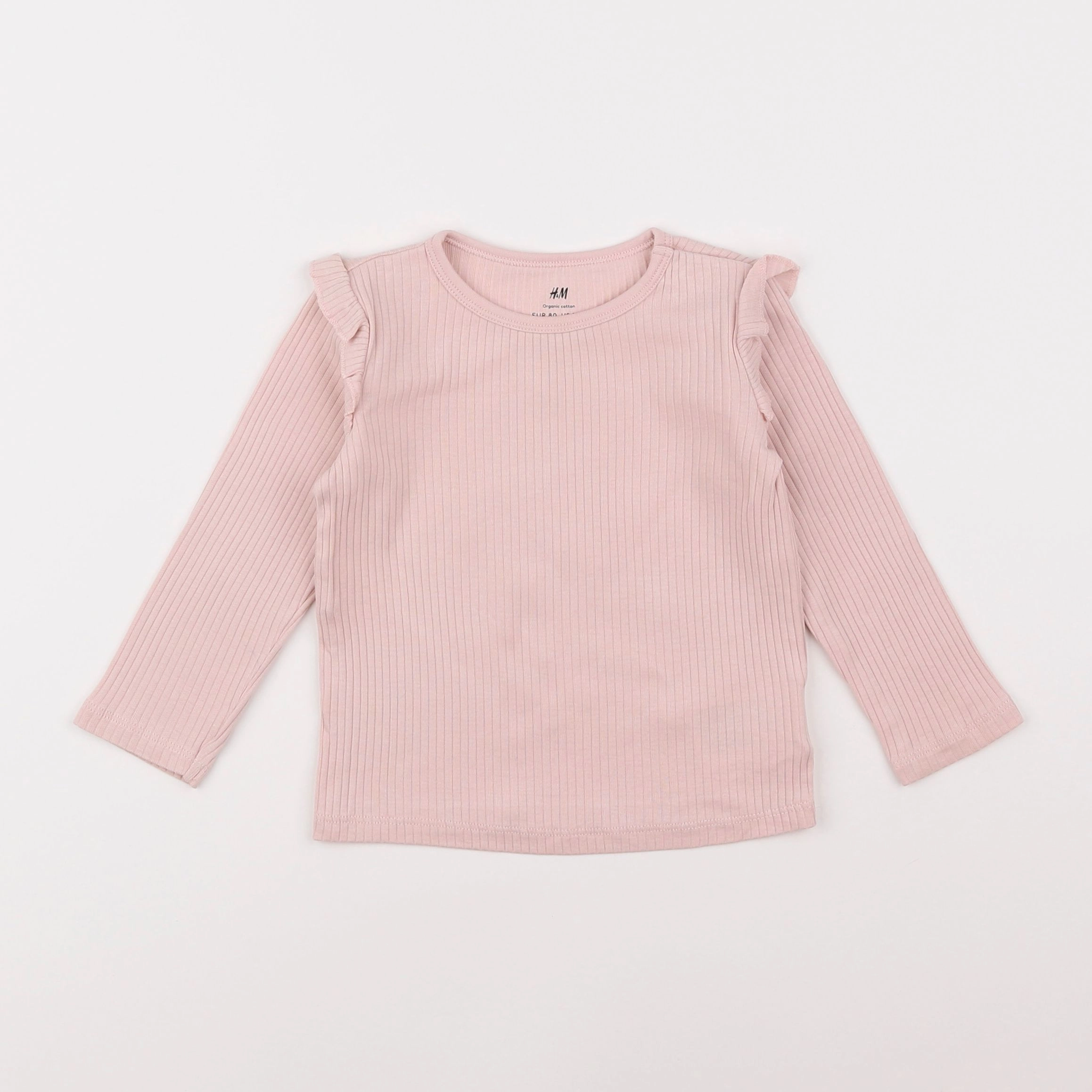 H&M - tee-shirt rose - 9/12 mois