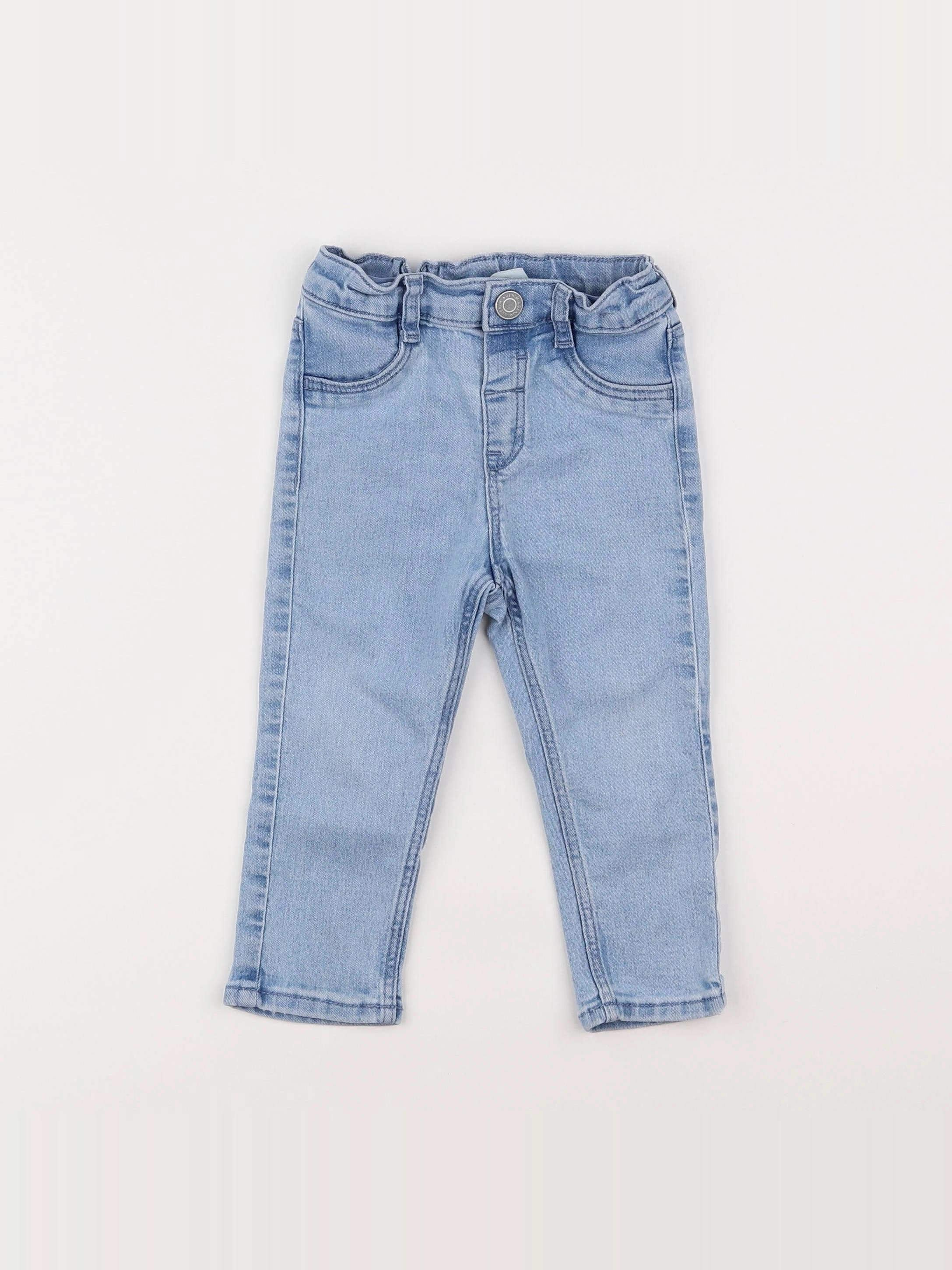 H&M - jean bleu - 9/12 mois