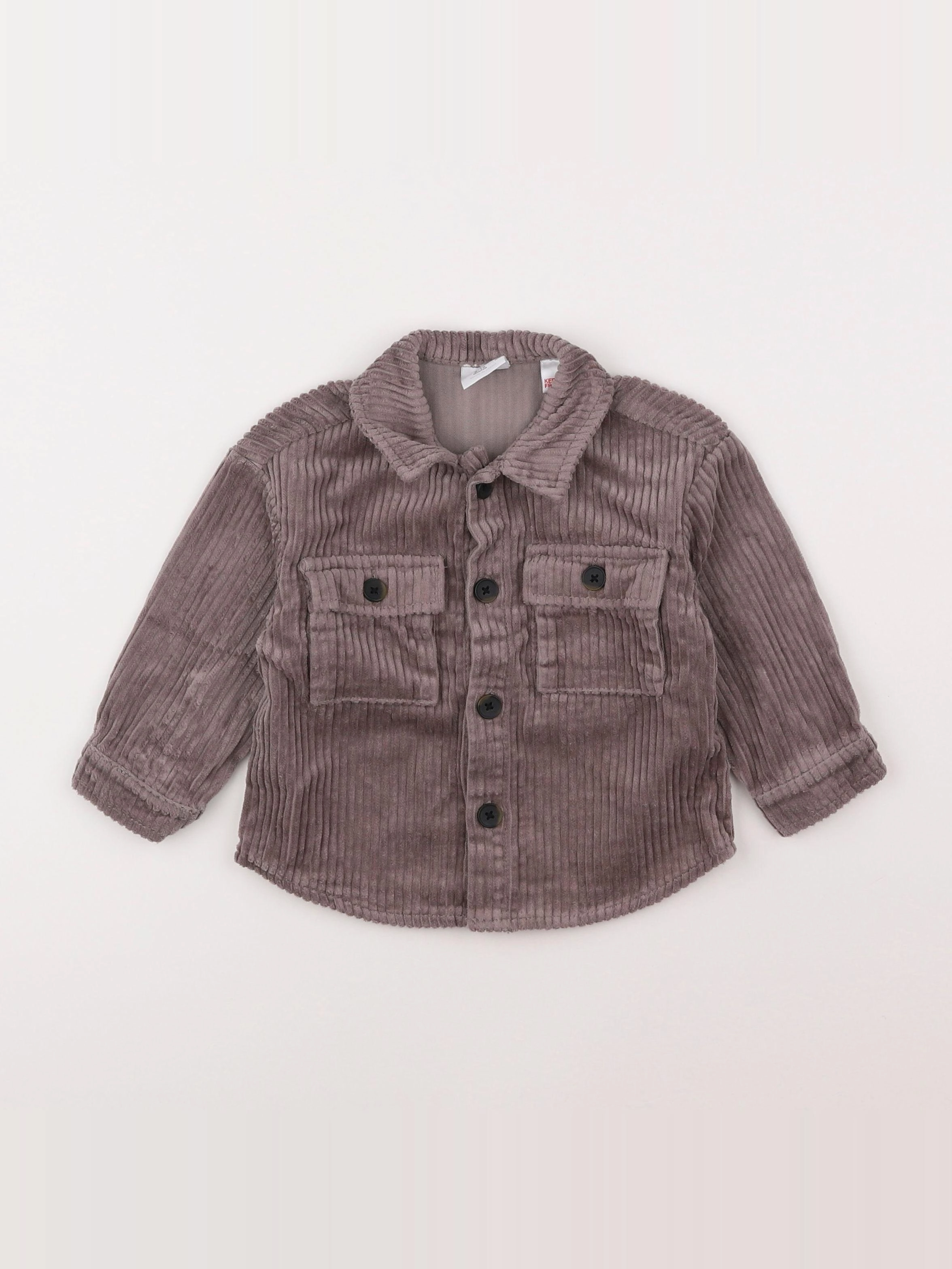 Zara - chemise violet - 9/12 mois