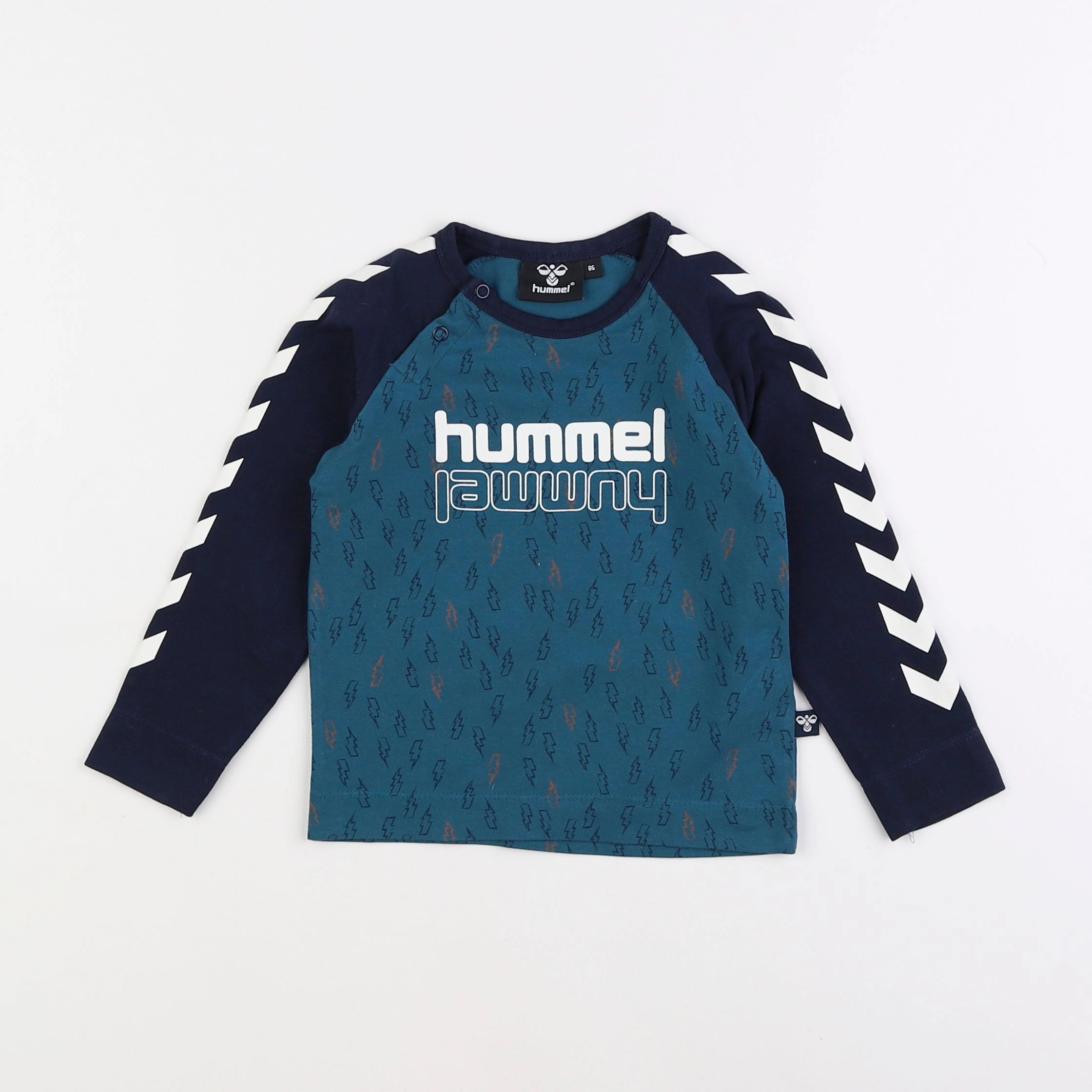 Hummel - tee-shirt bleu - 12/18 mois