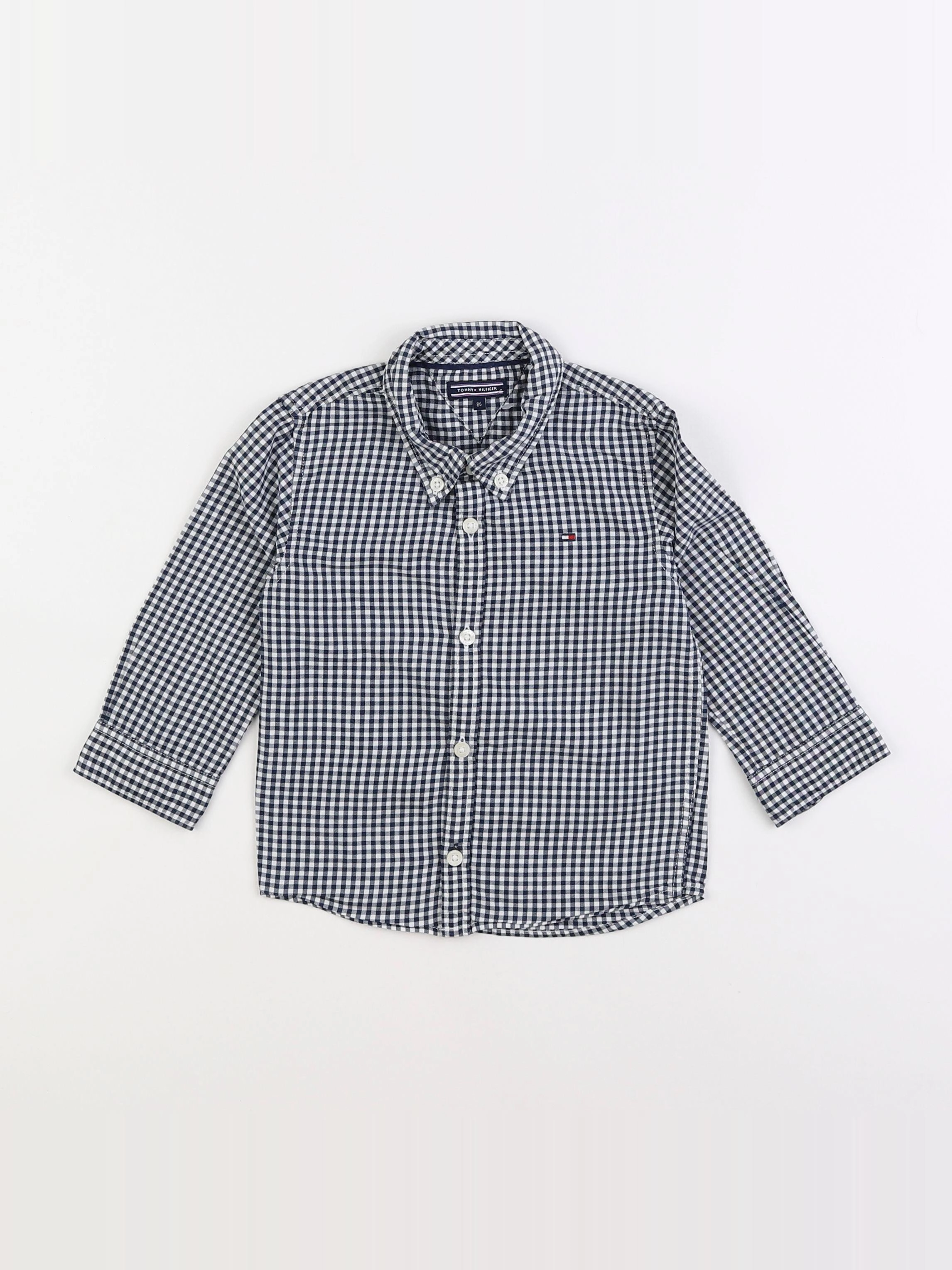 Tommy Hilfiger - chemise bleu - 12/18 mois