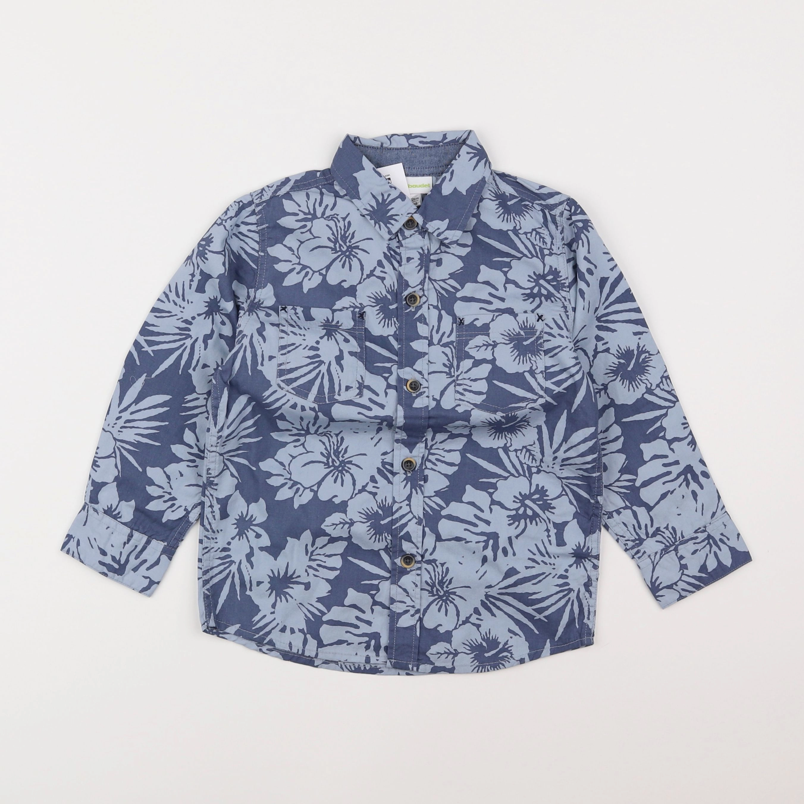 Vertbaudet - chemise bleu - 4 ans