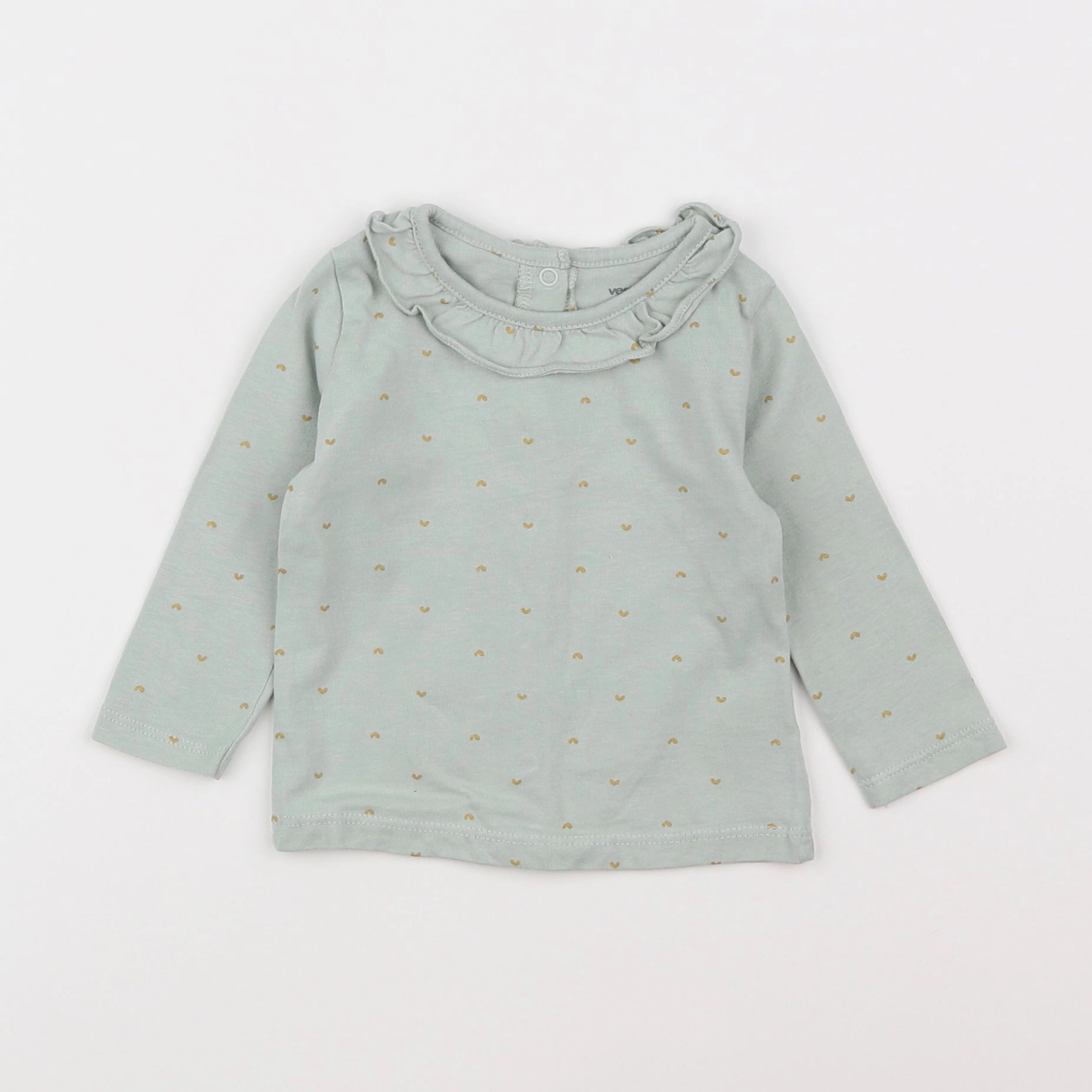 Vertbaudet - tee-shirt vert - 6 mois