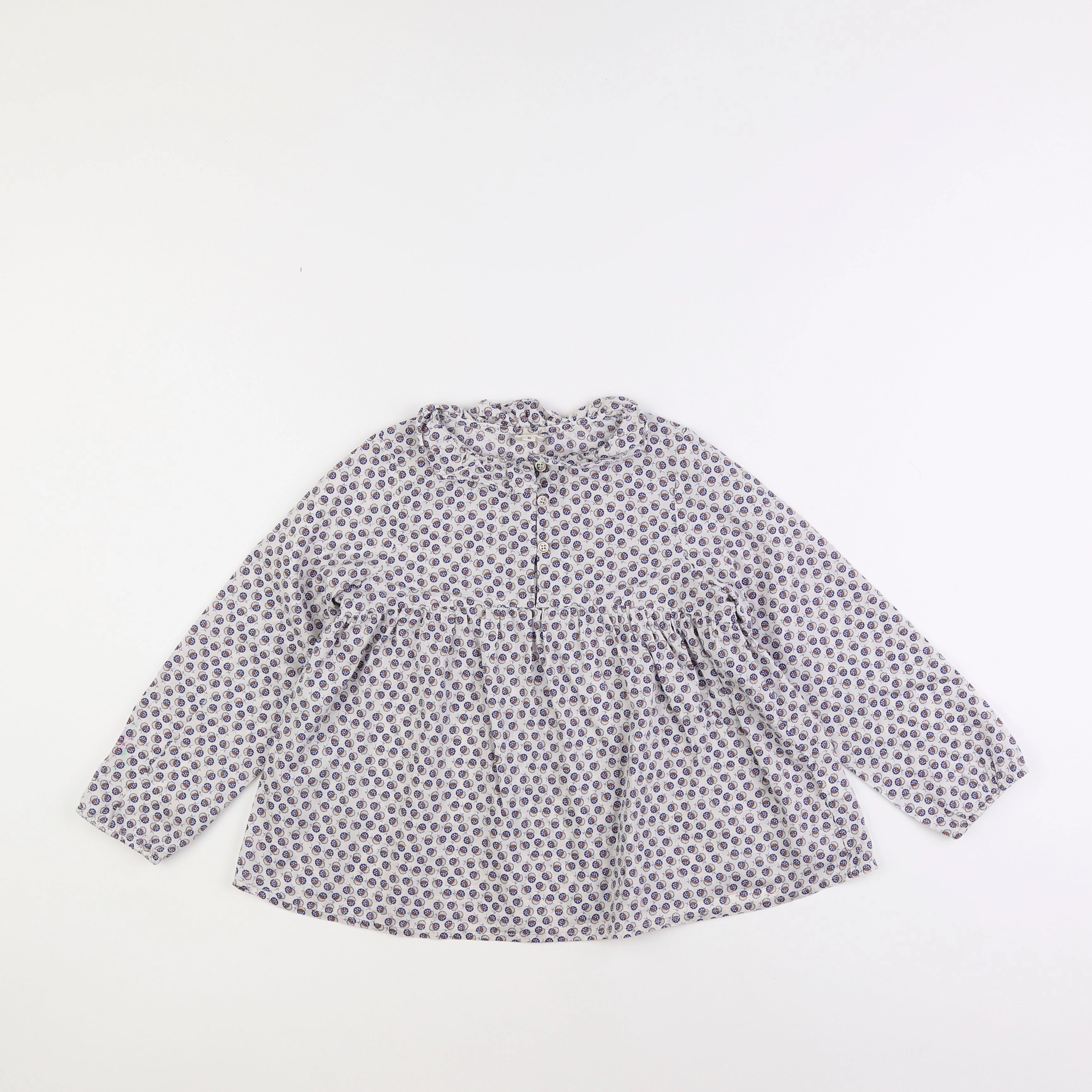 Bonton - blouse bleu - 8 ans