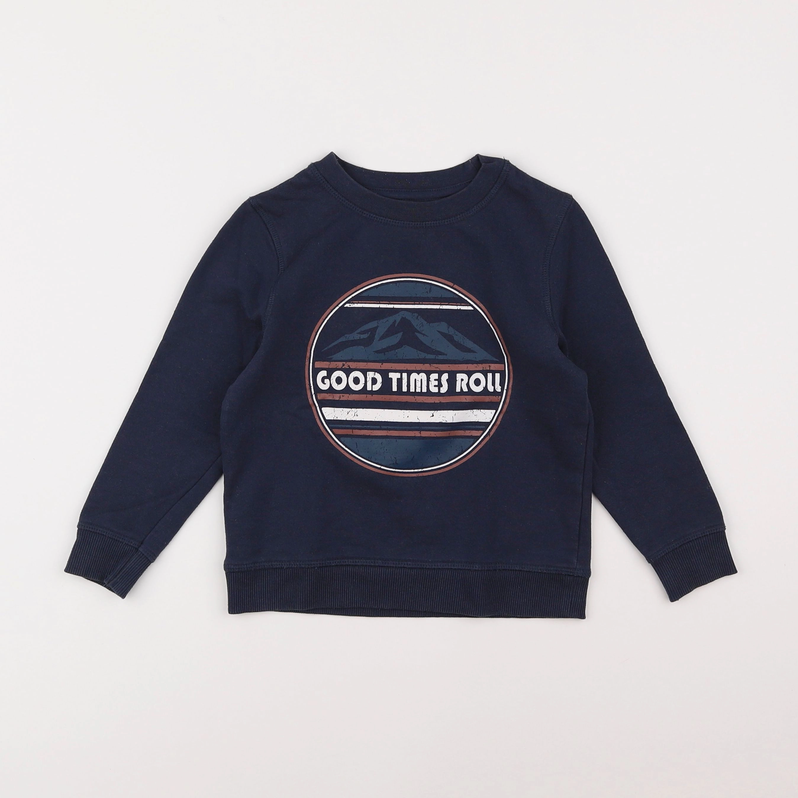 La Redoute - sweat bleu - 4 ans