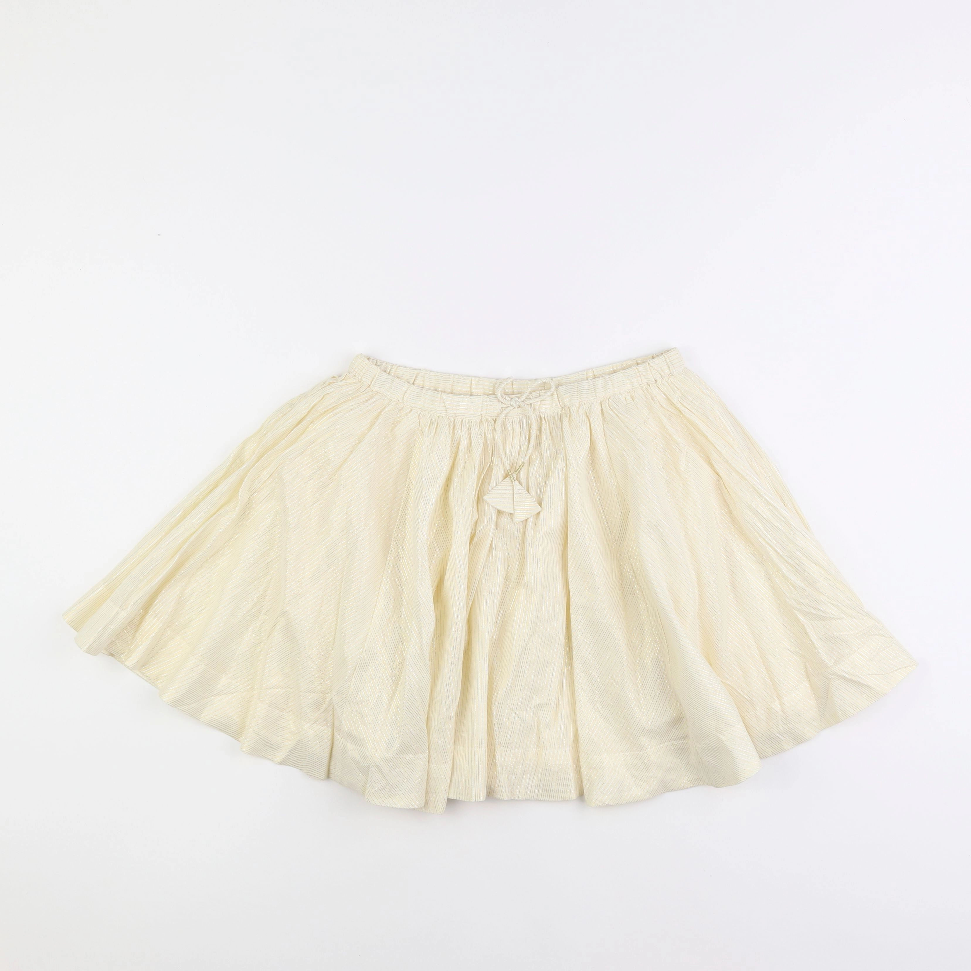 Bonpoint - jupe beige, or - 12 ans