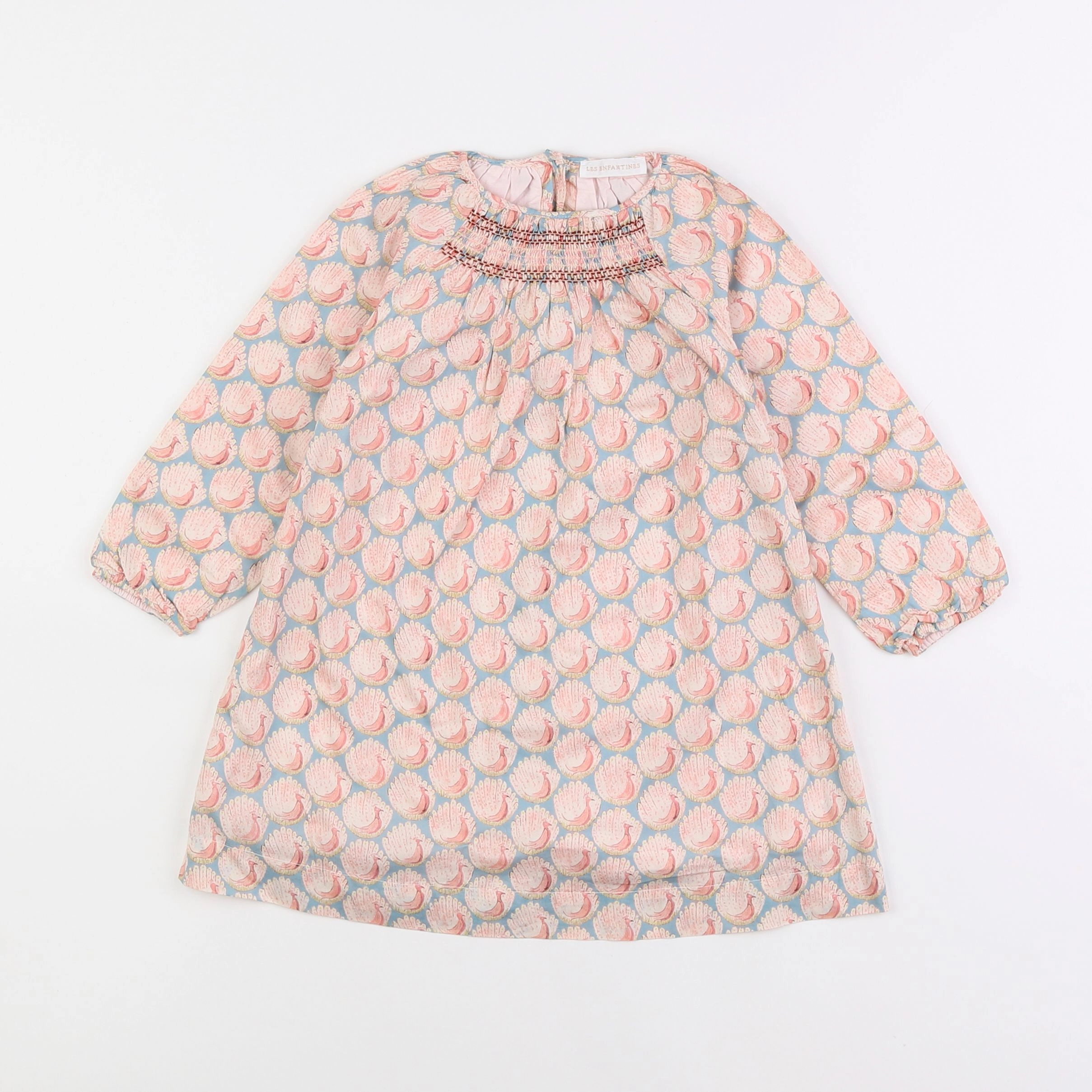 Les Enfantines - robe rose - 2 ans