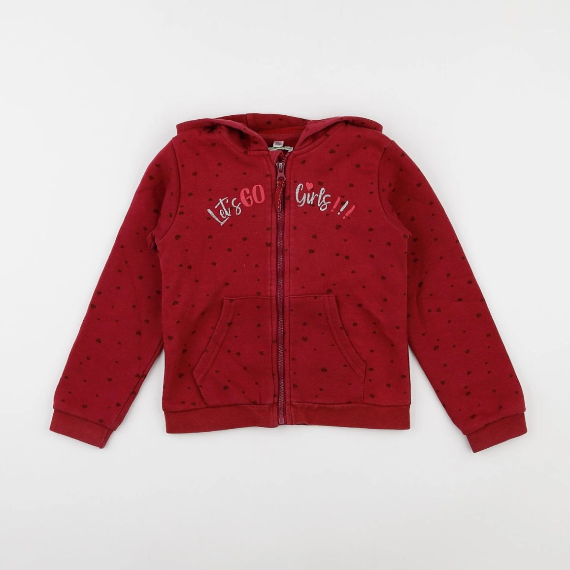 Vertbaudet - sweat rose - 8 ans