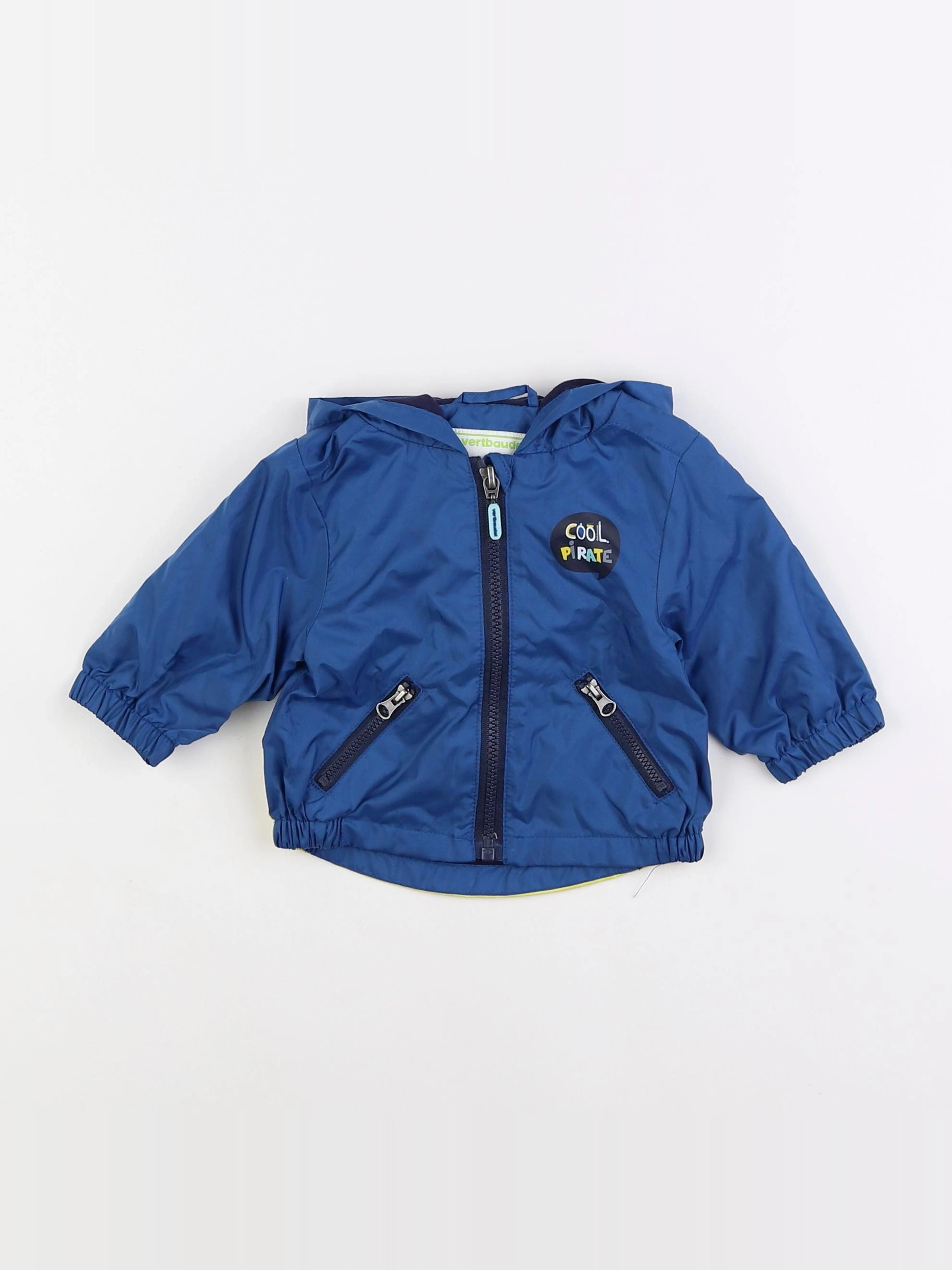 Vertbaudet - coupe-vent bleu - 3 mois