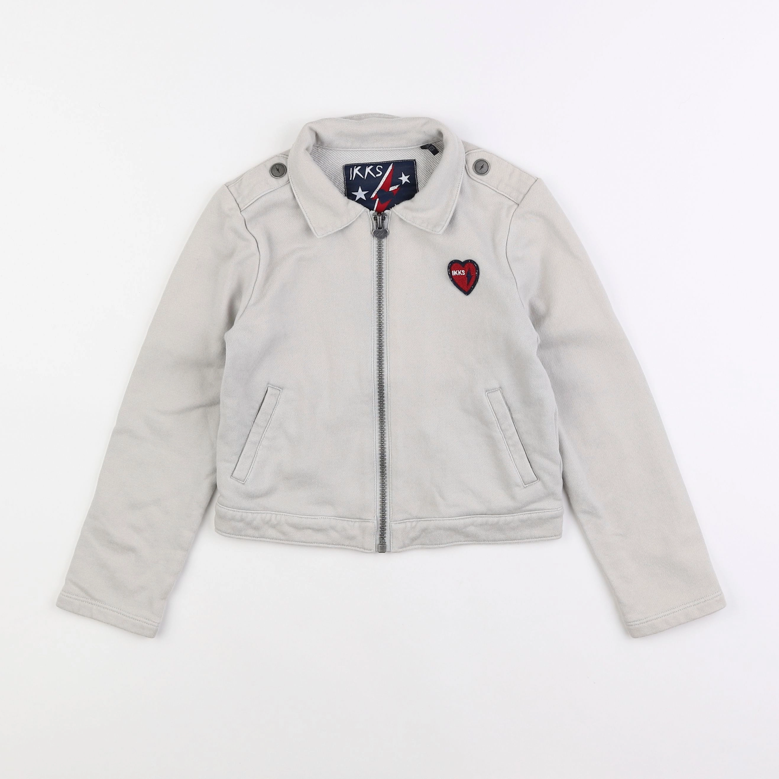 IKKS - veste gris - 8 ans