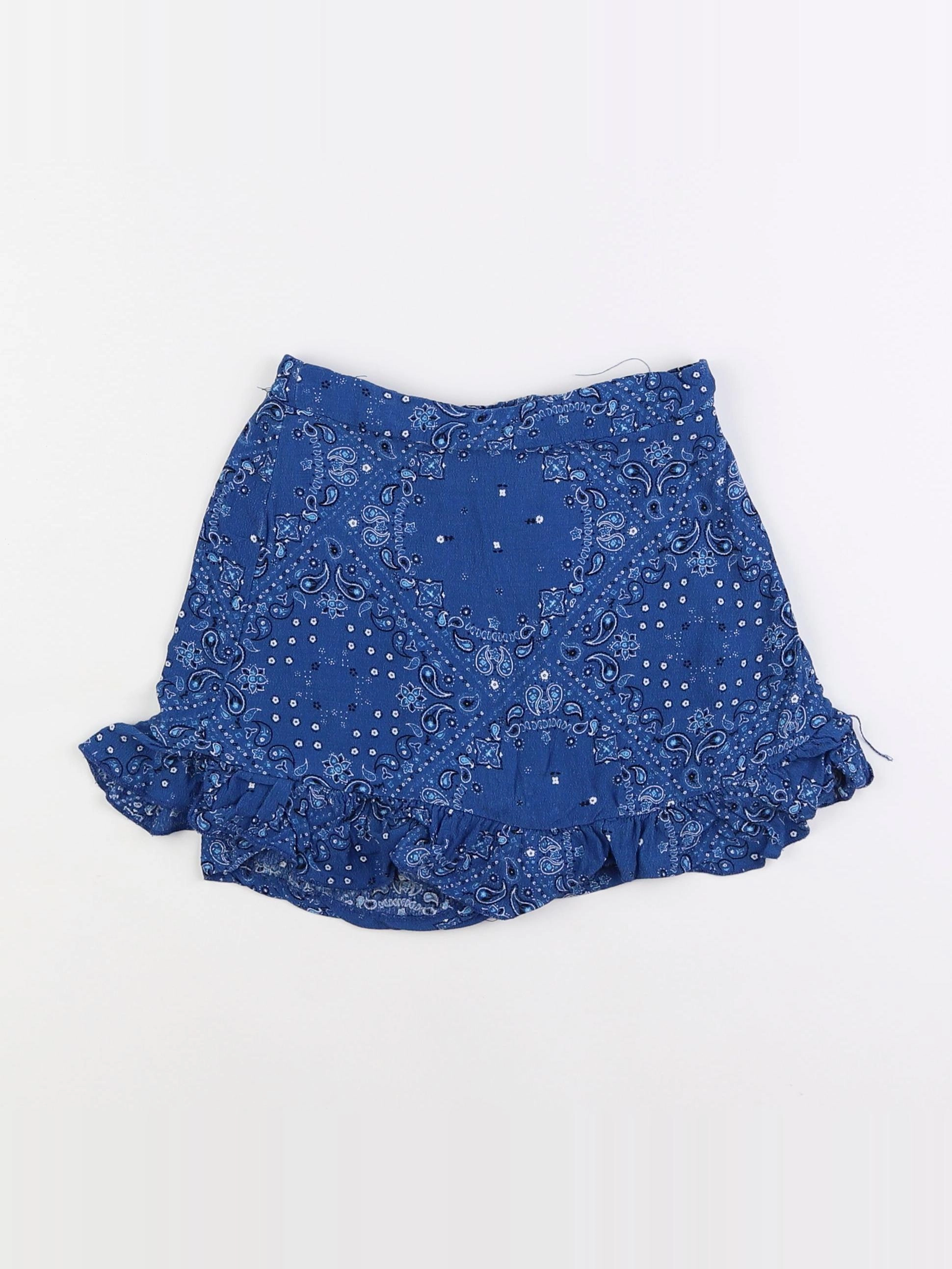 Zara - jupe short bleu - 10 ans