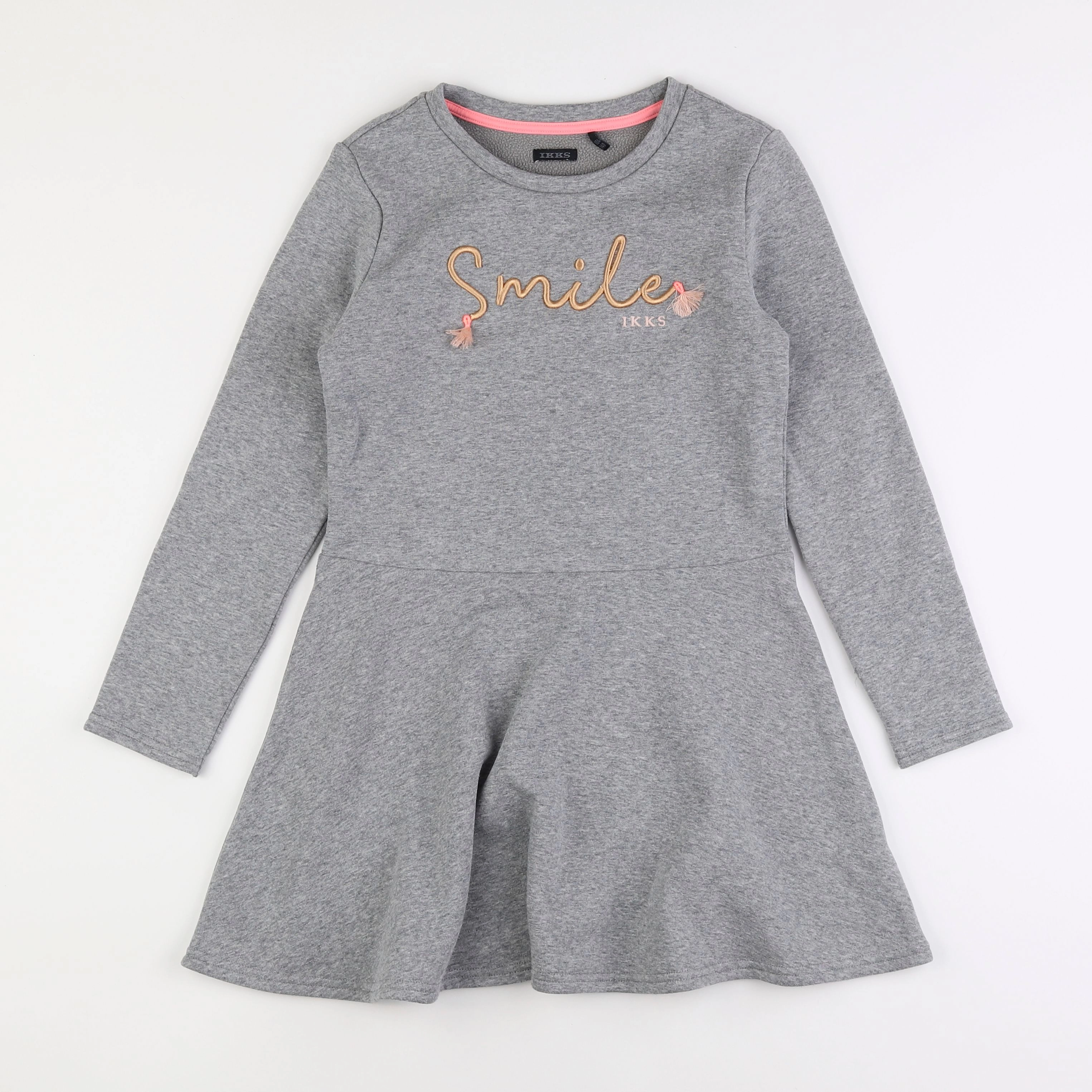IKKS - robe gris - 10 ans