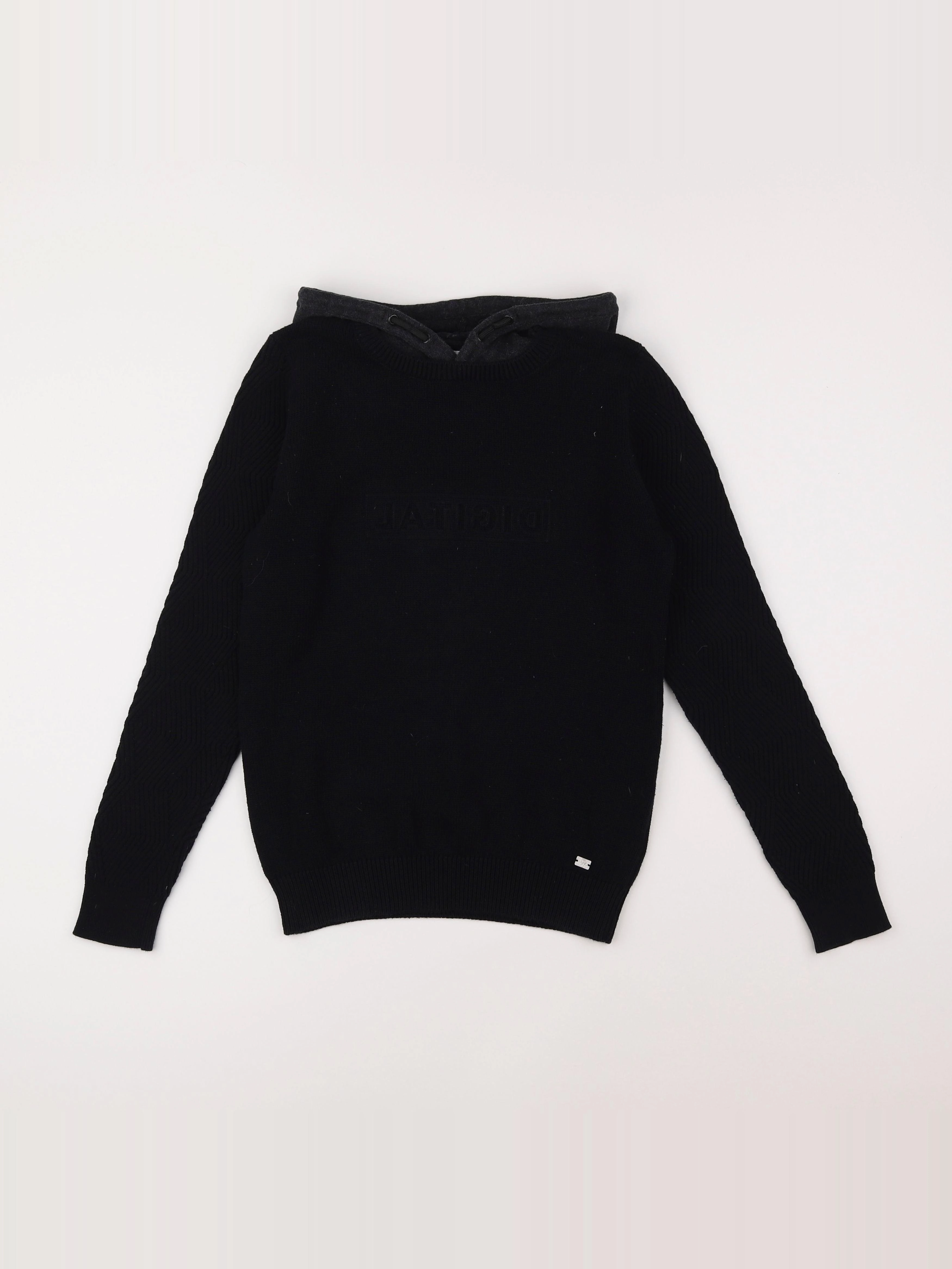 IKKS - pull noir - 12 ans