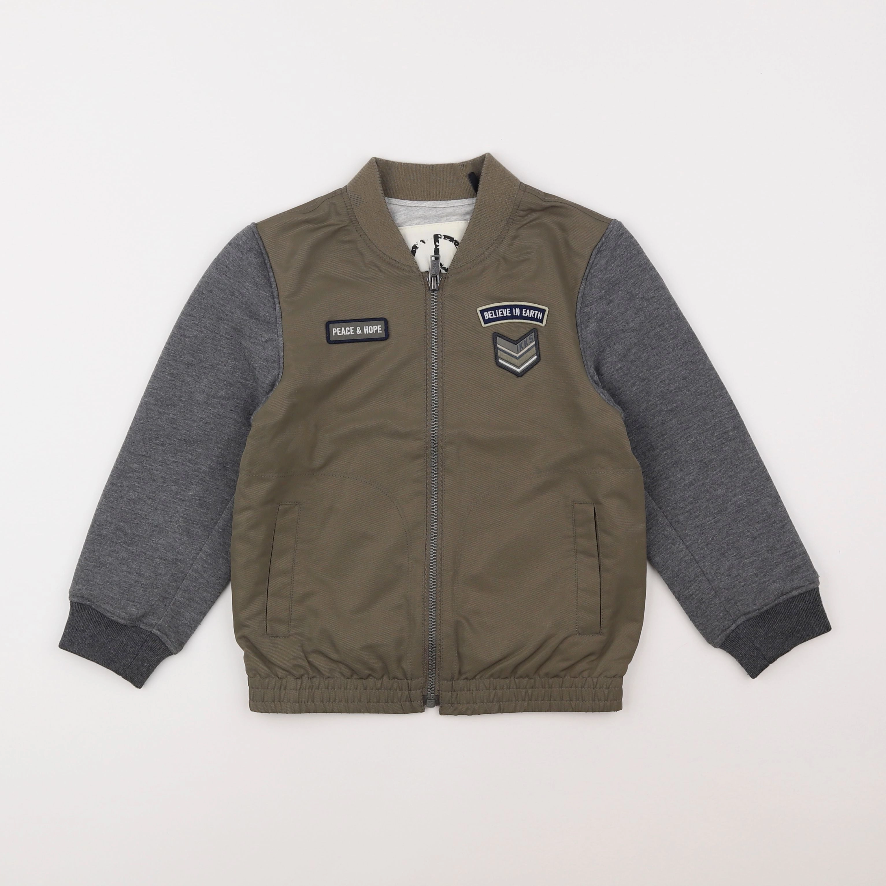 IKKS - veste gris, vert - 6 ans