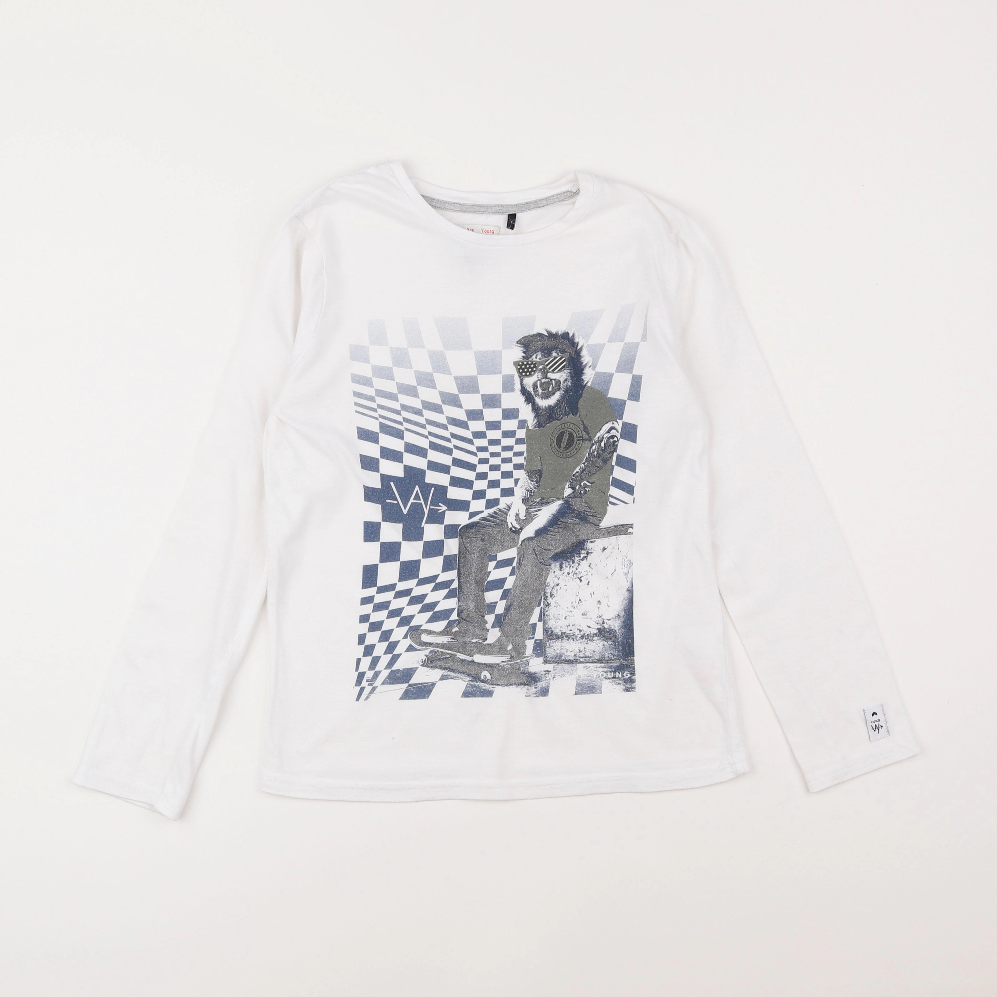 IKKS - tee-shirt blanc - 10 ans