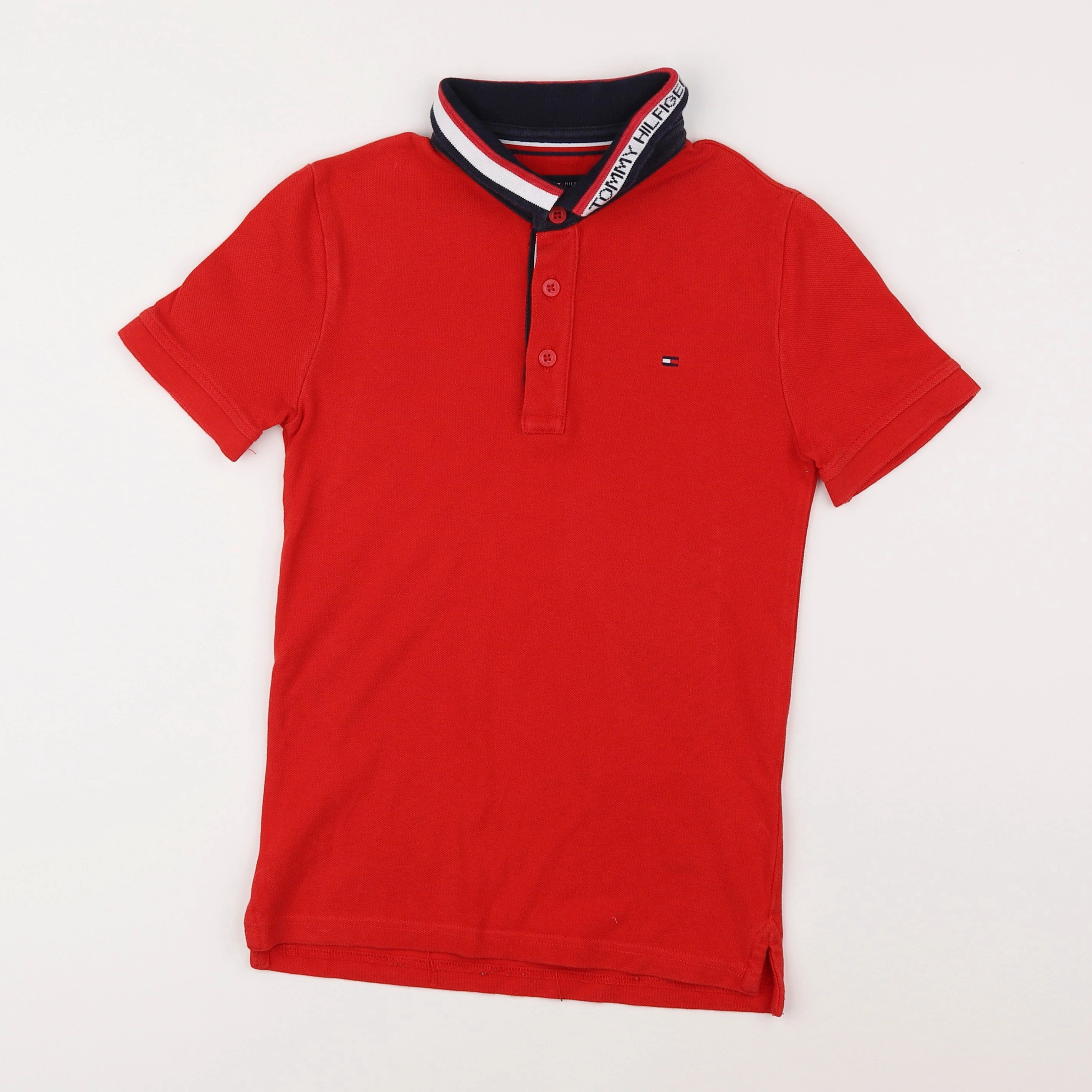 Tommy Hilfiger - polo rouge - 10 ans