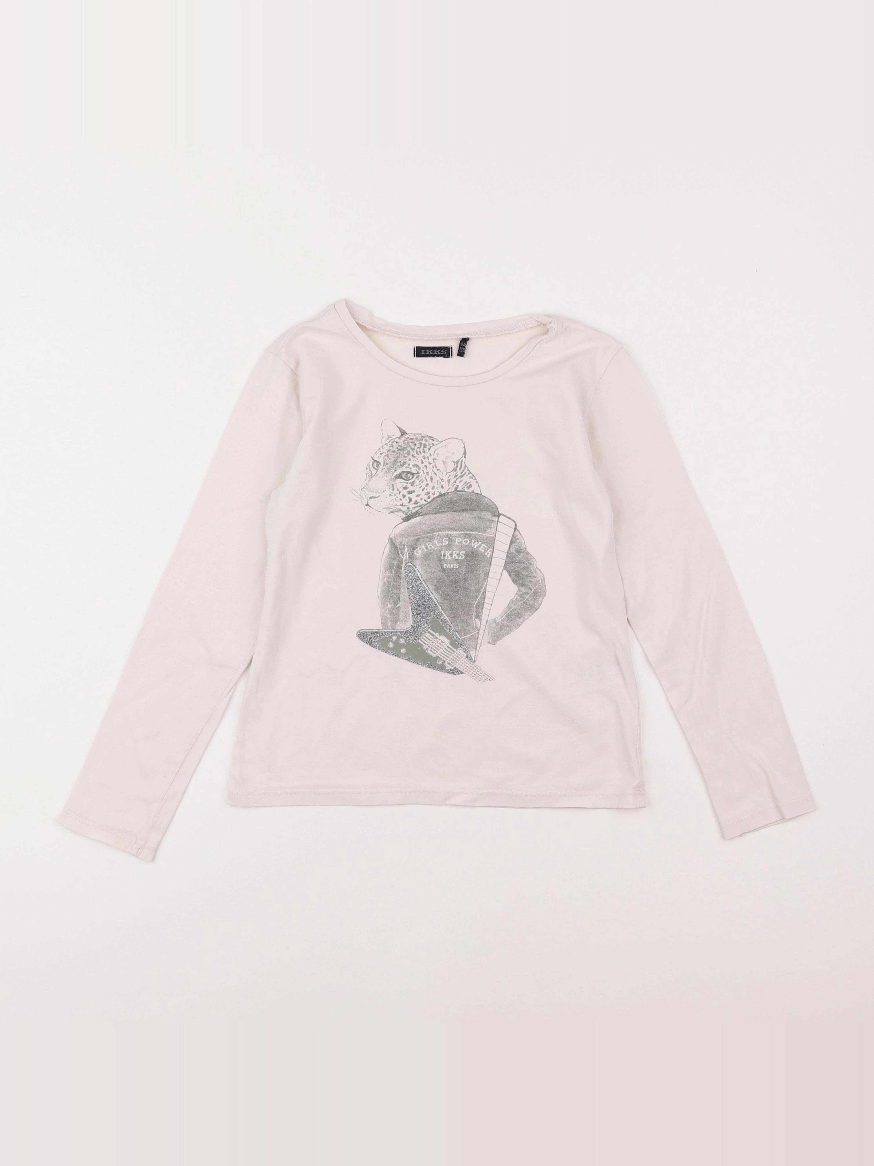 IKKS - tee-shirt blanc - 8 ans