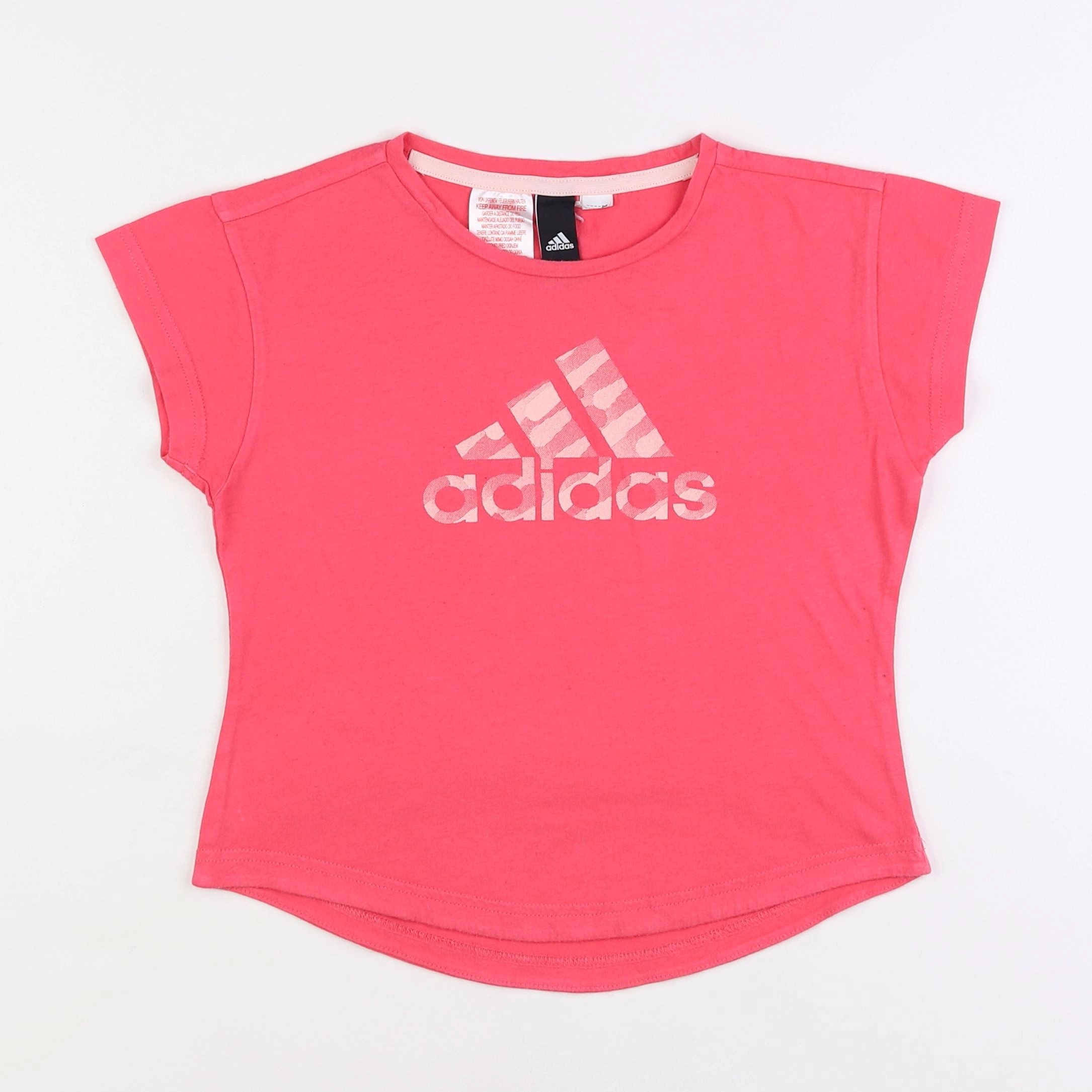 Adidas - tee-shirt rose - 10 ans