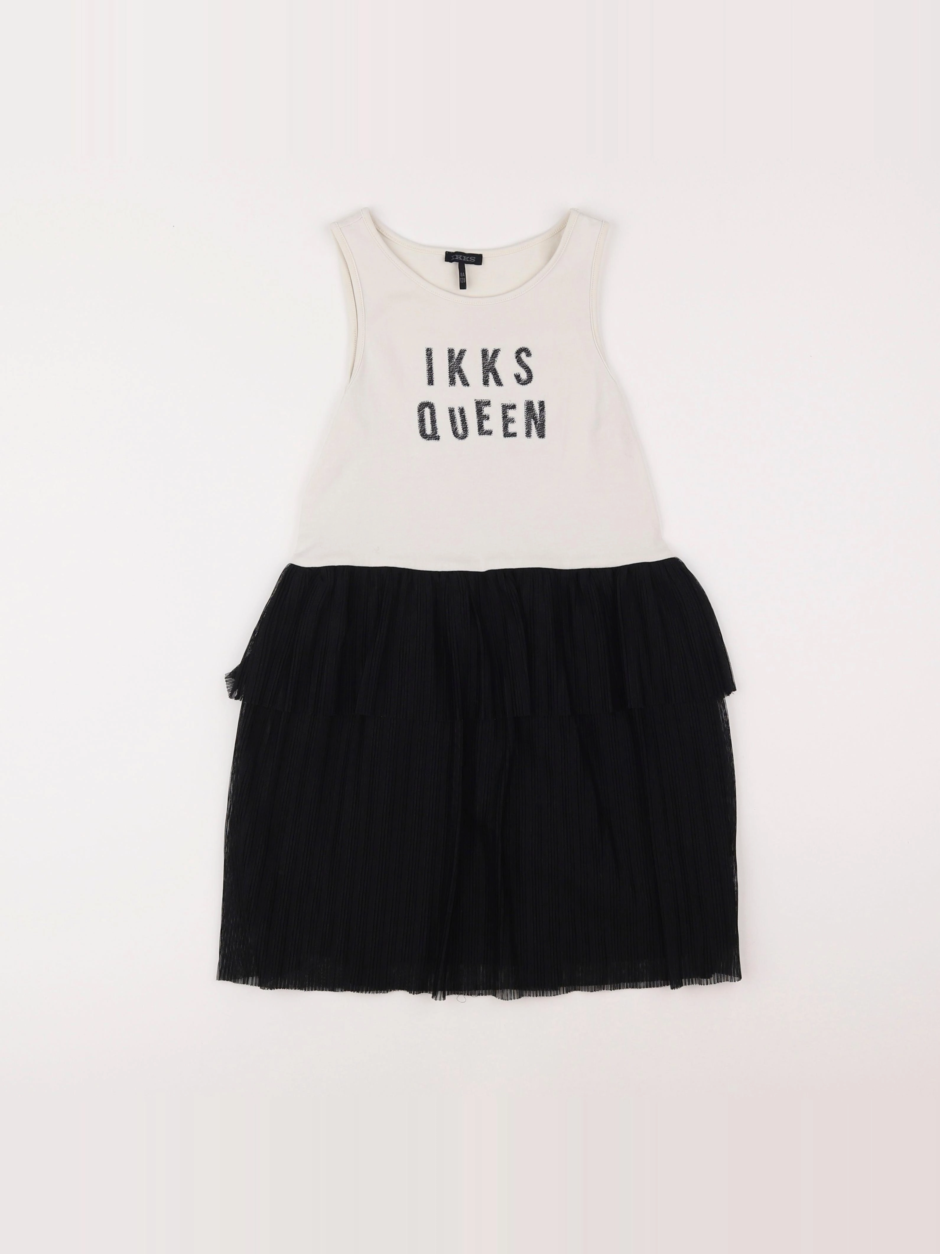 IKKS - robe blanc - 8 ans