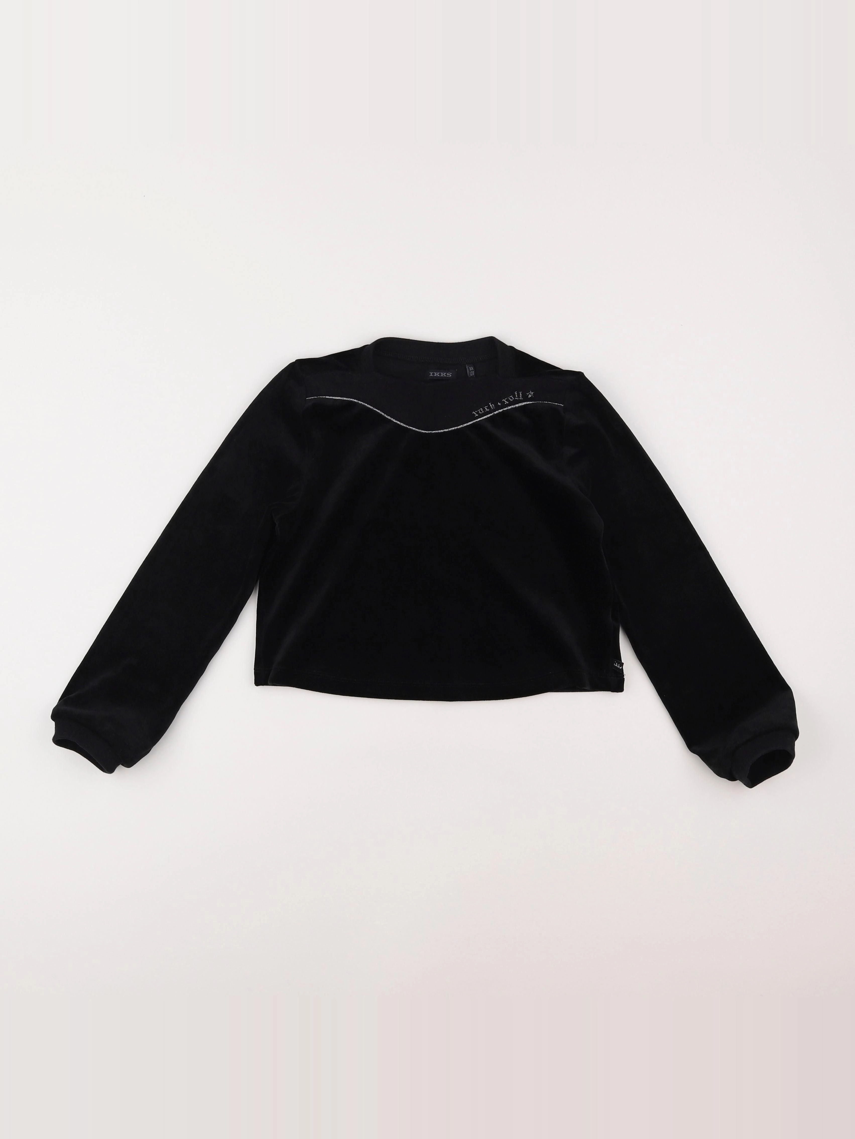 IKKS - sweat noir - 8 ans