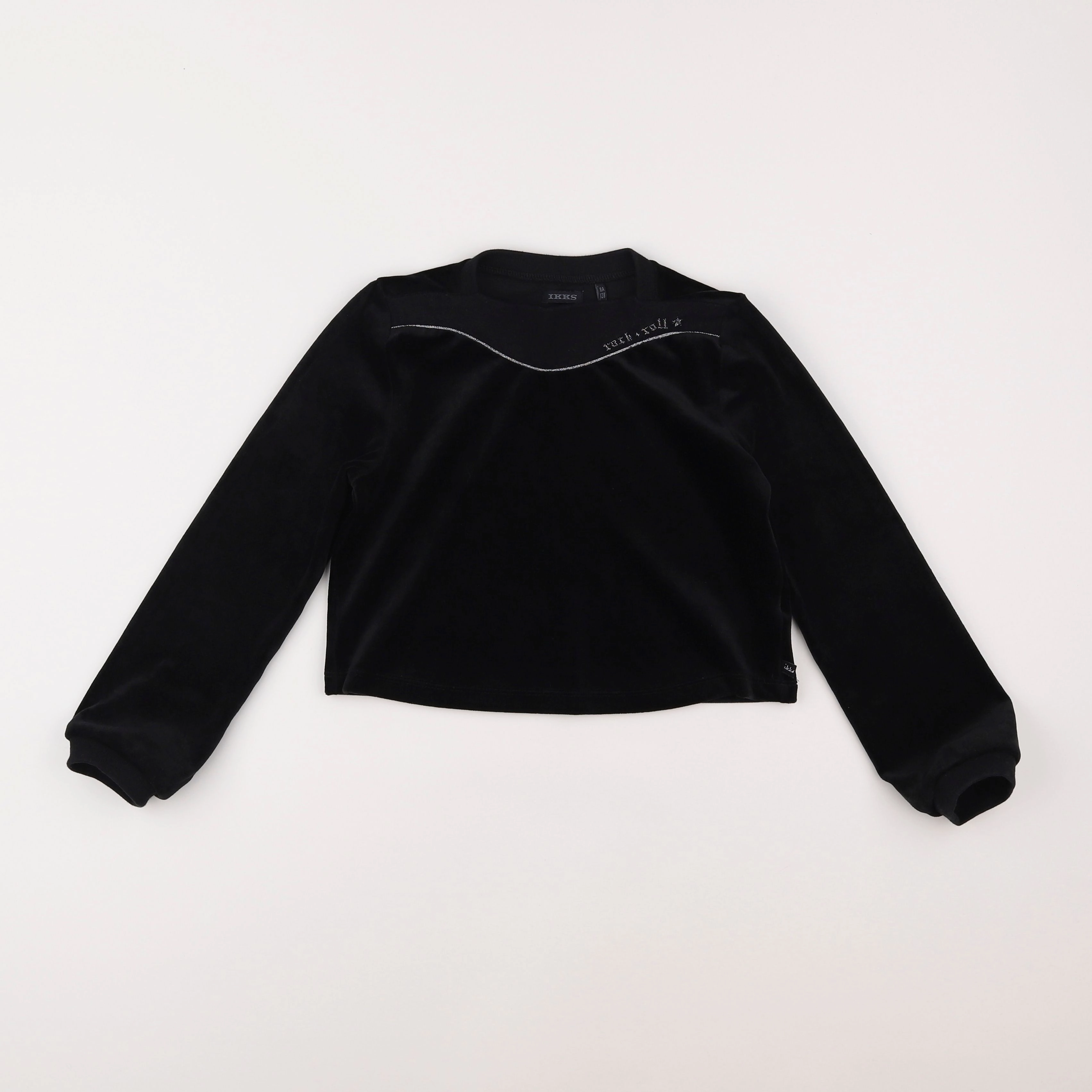 IKKS - sweat noir - 8 ans