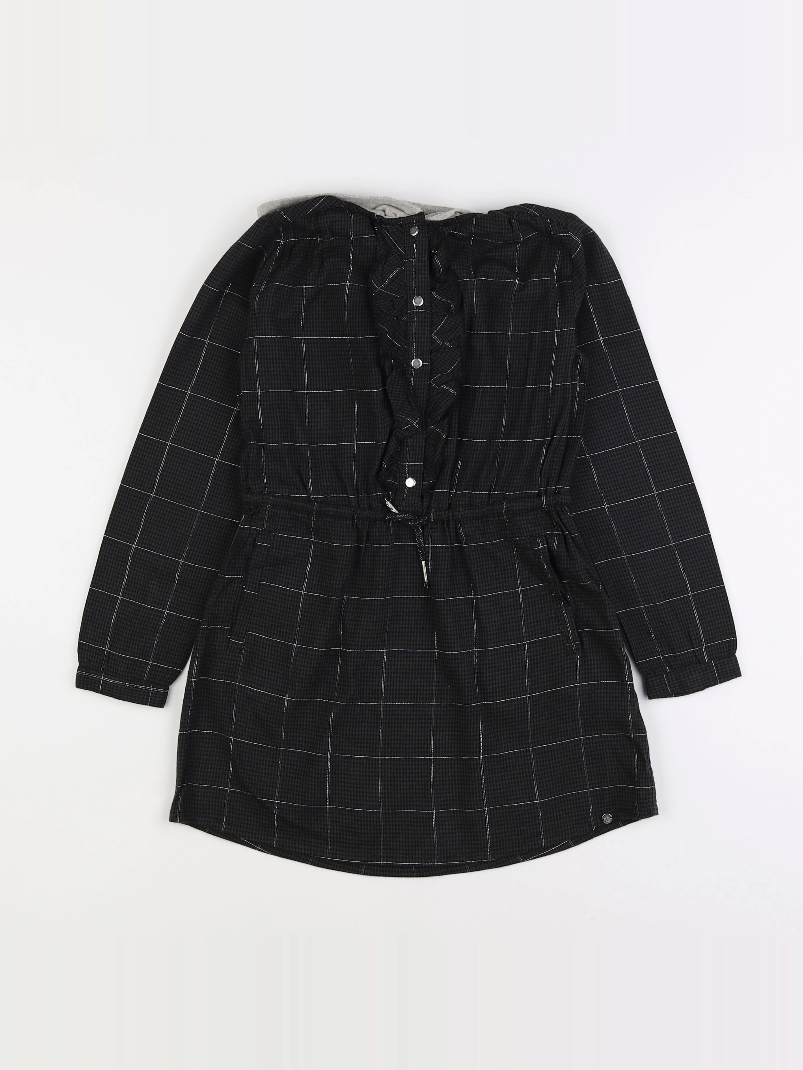 IKKS - robe noir, gris - 8 ans