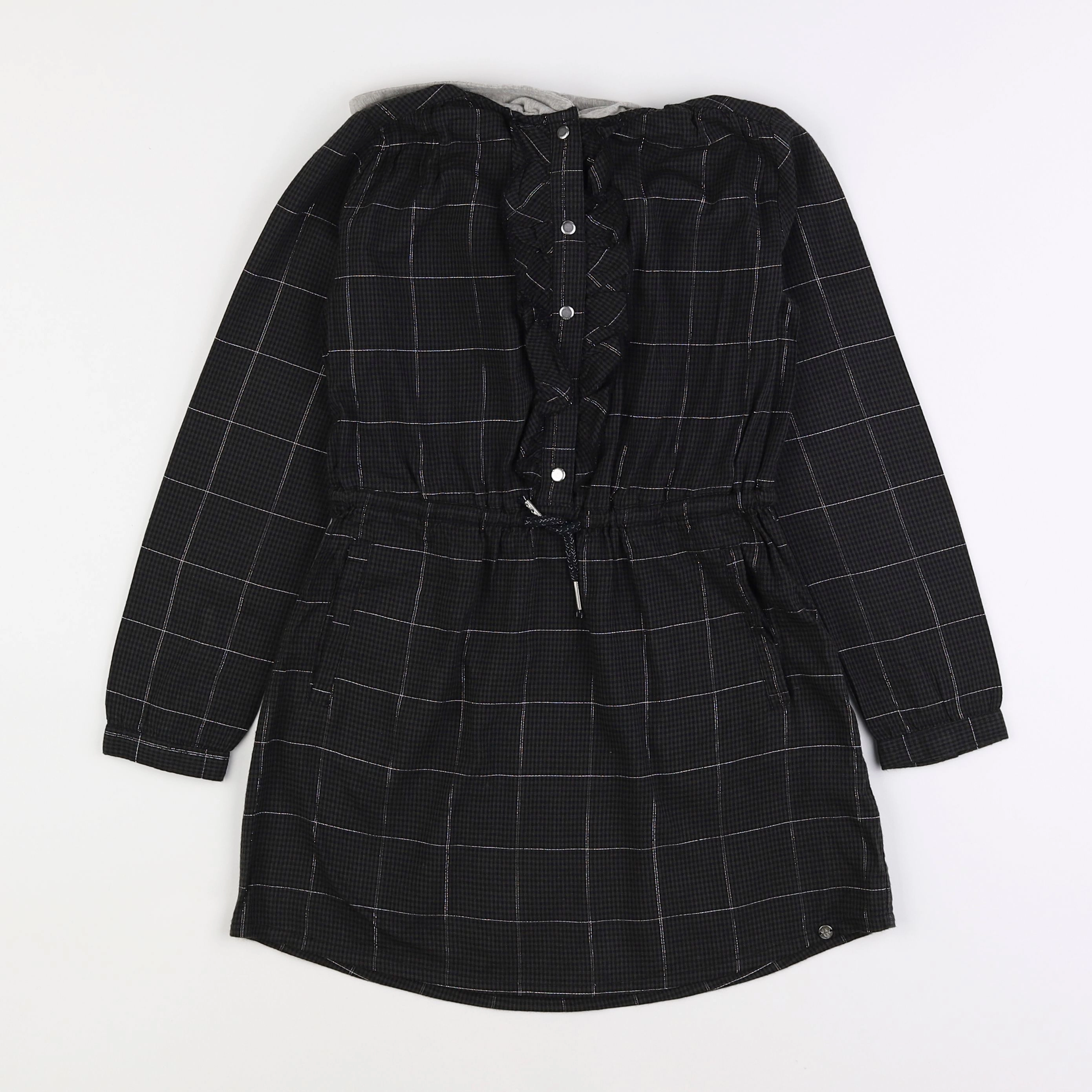 IKKS - robe noir, gris - 8 ans