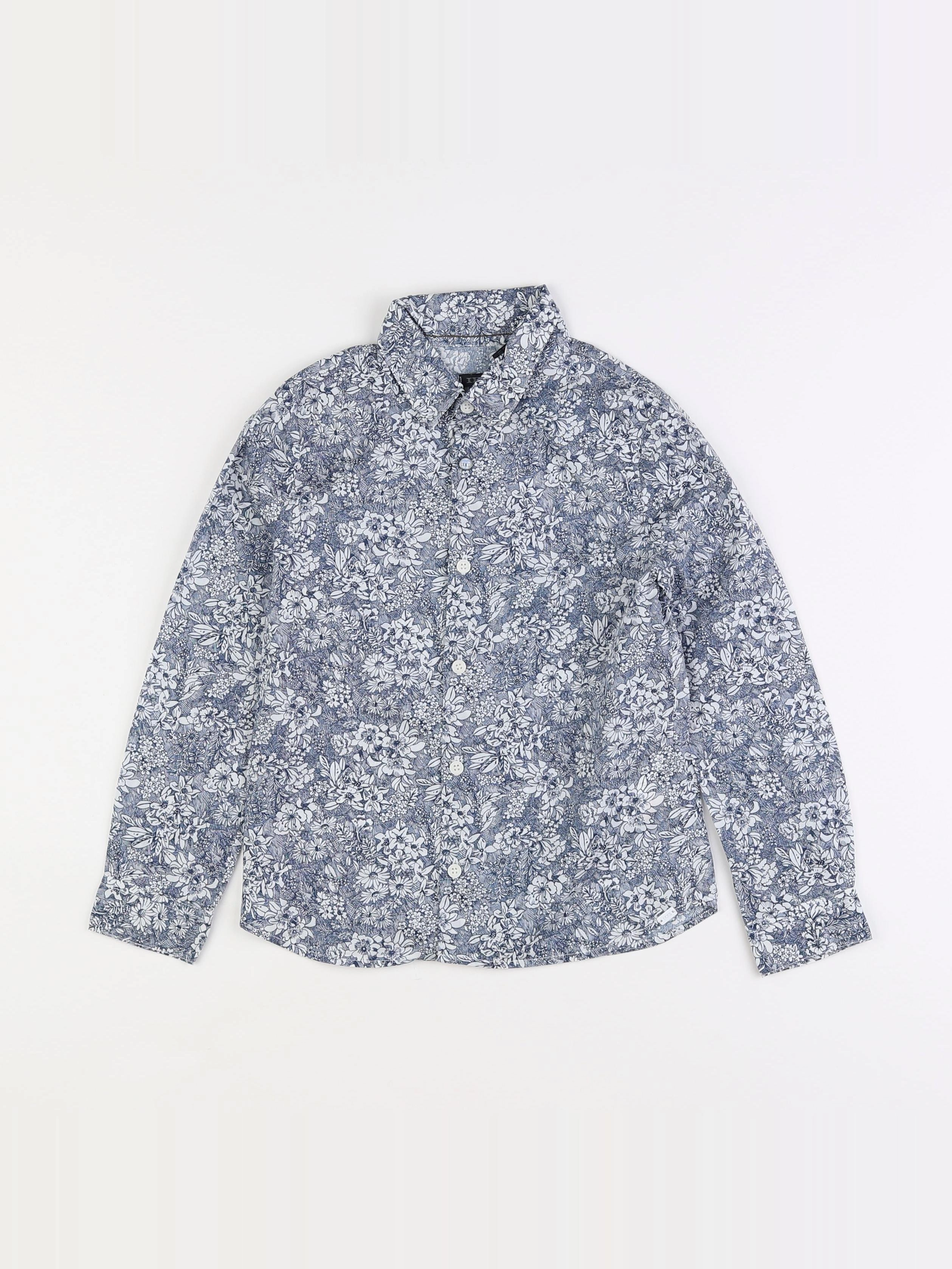 IKKS - chemise bleu, blanc - 6 ans