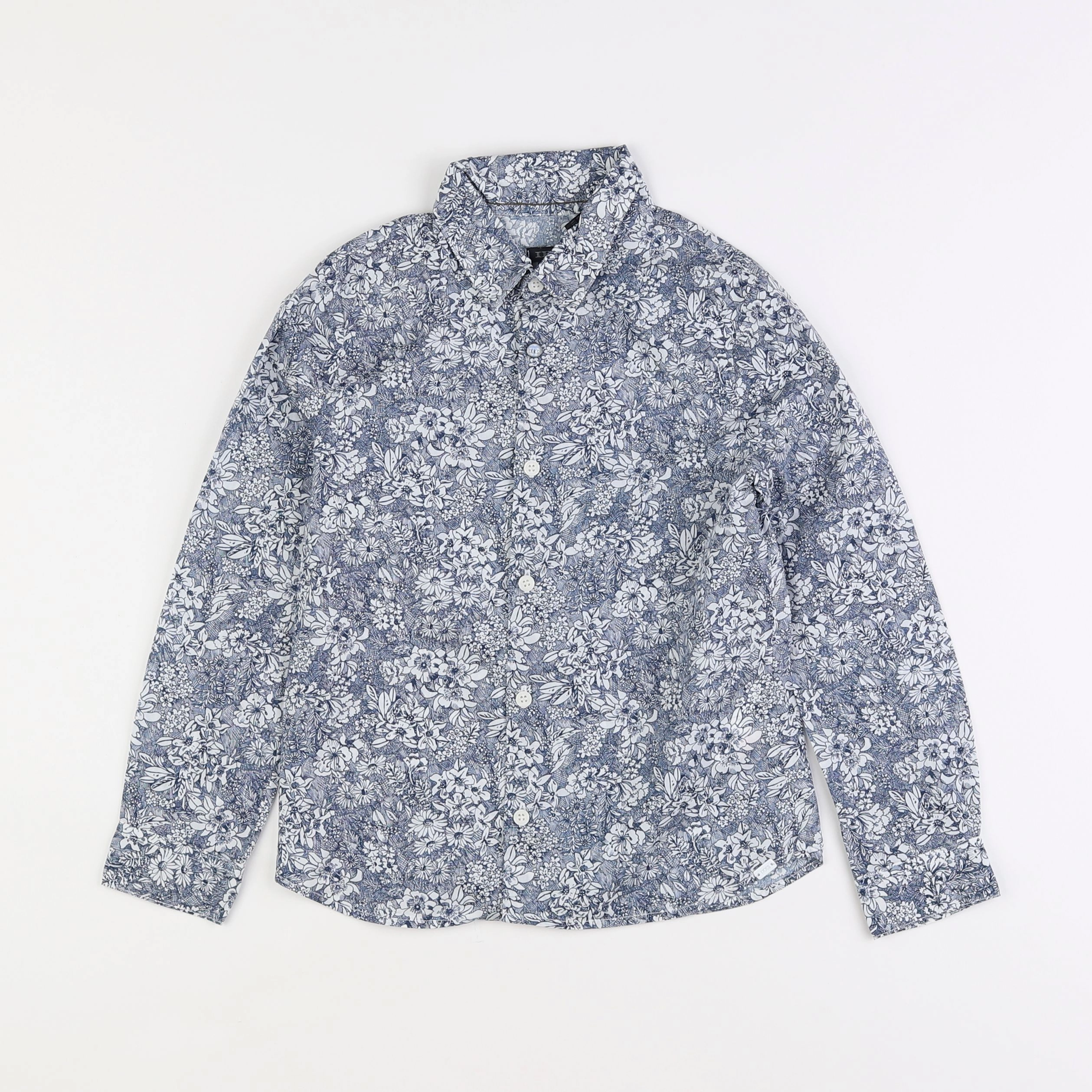 IKKS - chemise bleu, blanc - 6 ans