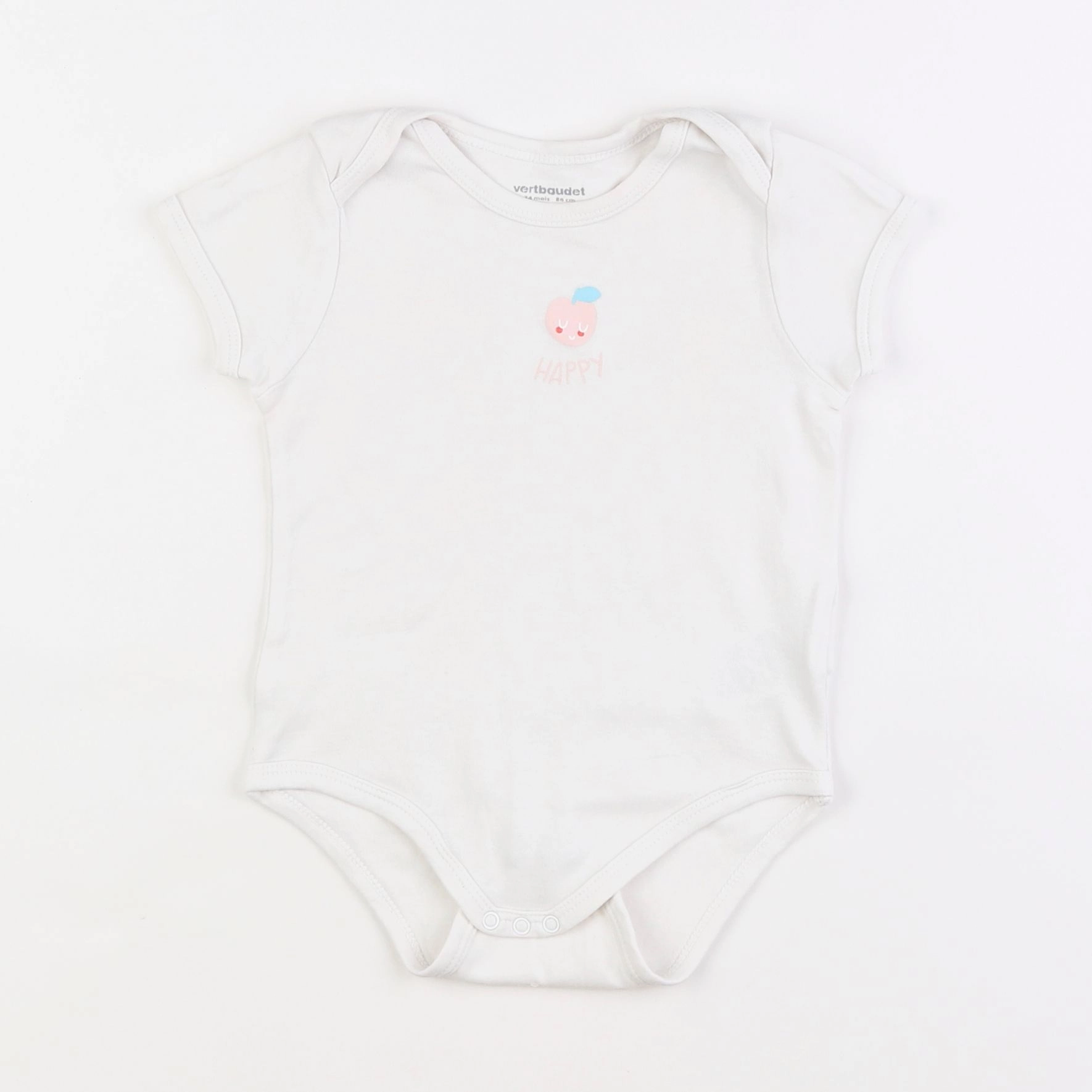 Vertbaudet - body blanc - 2 ans