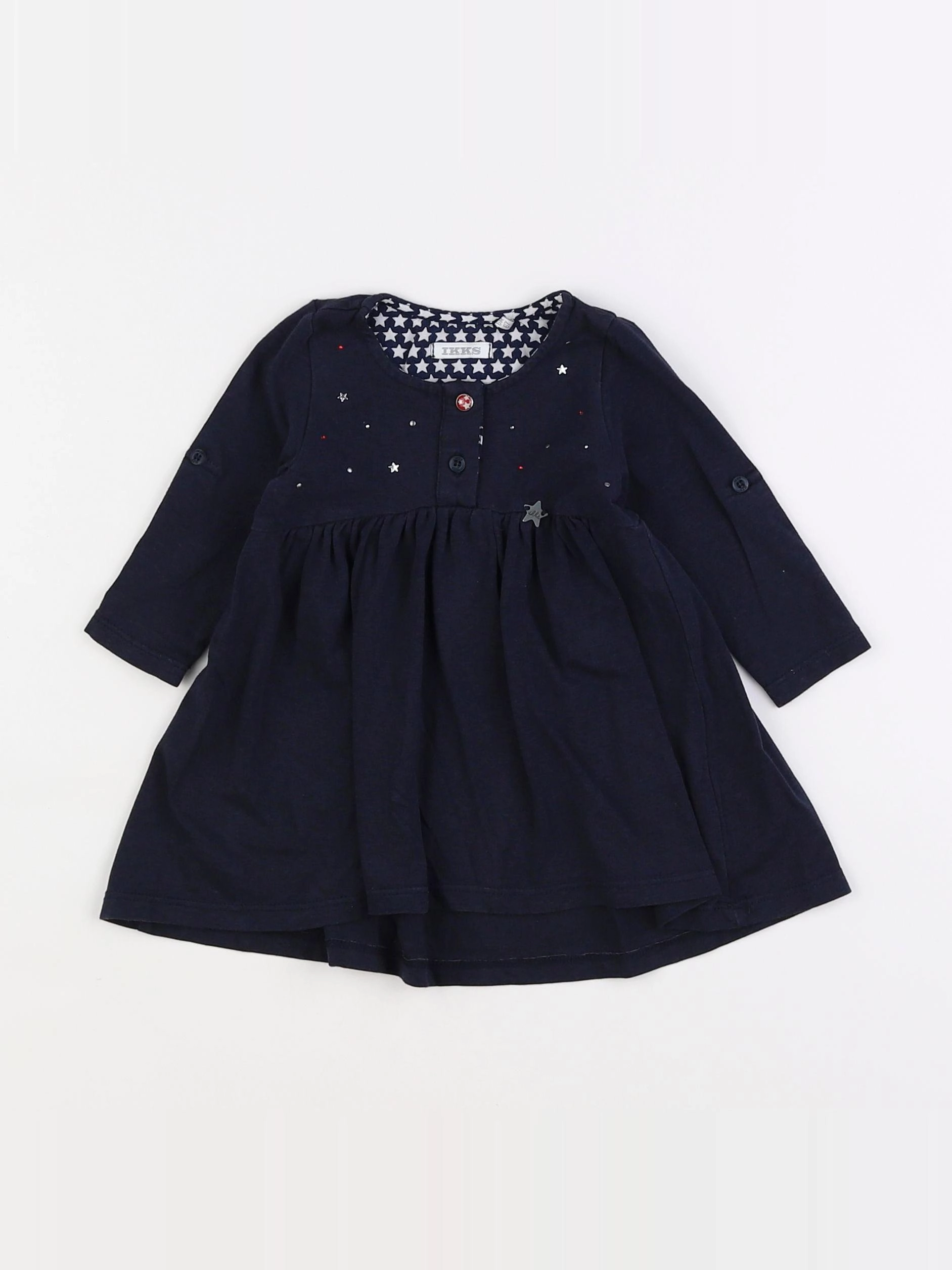 IKKS - robe bleu - 6 mois