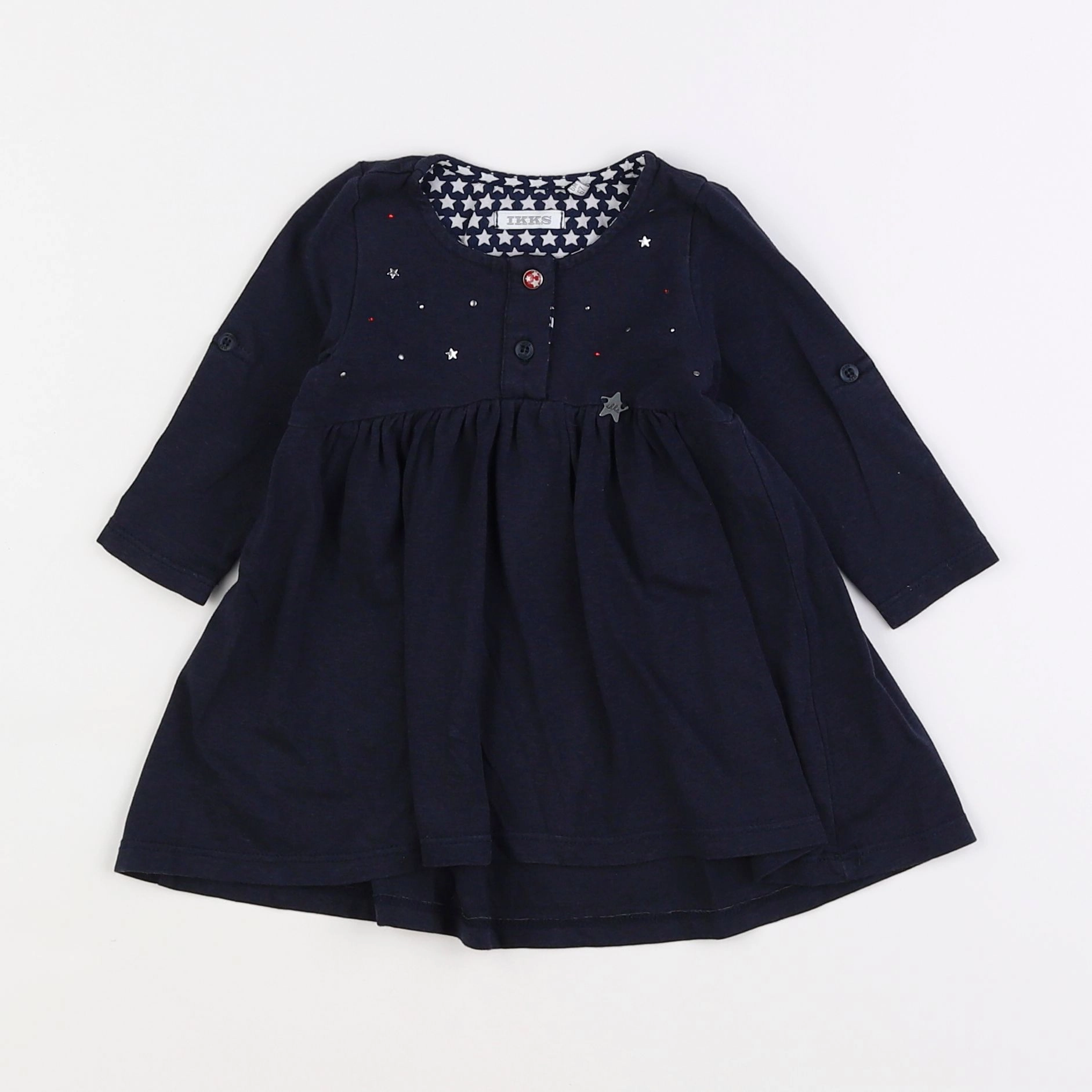 IKKS - robe bleu - 6 mois