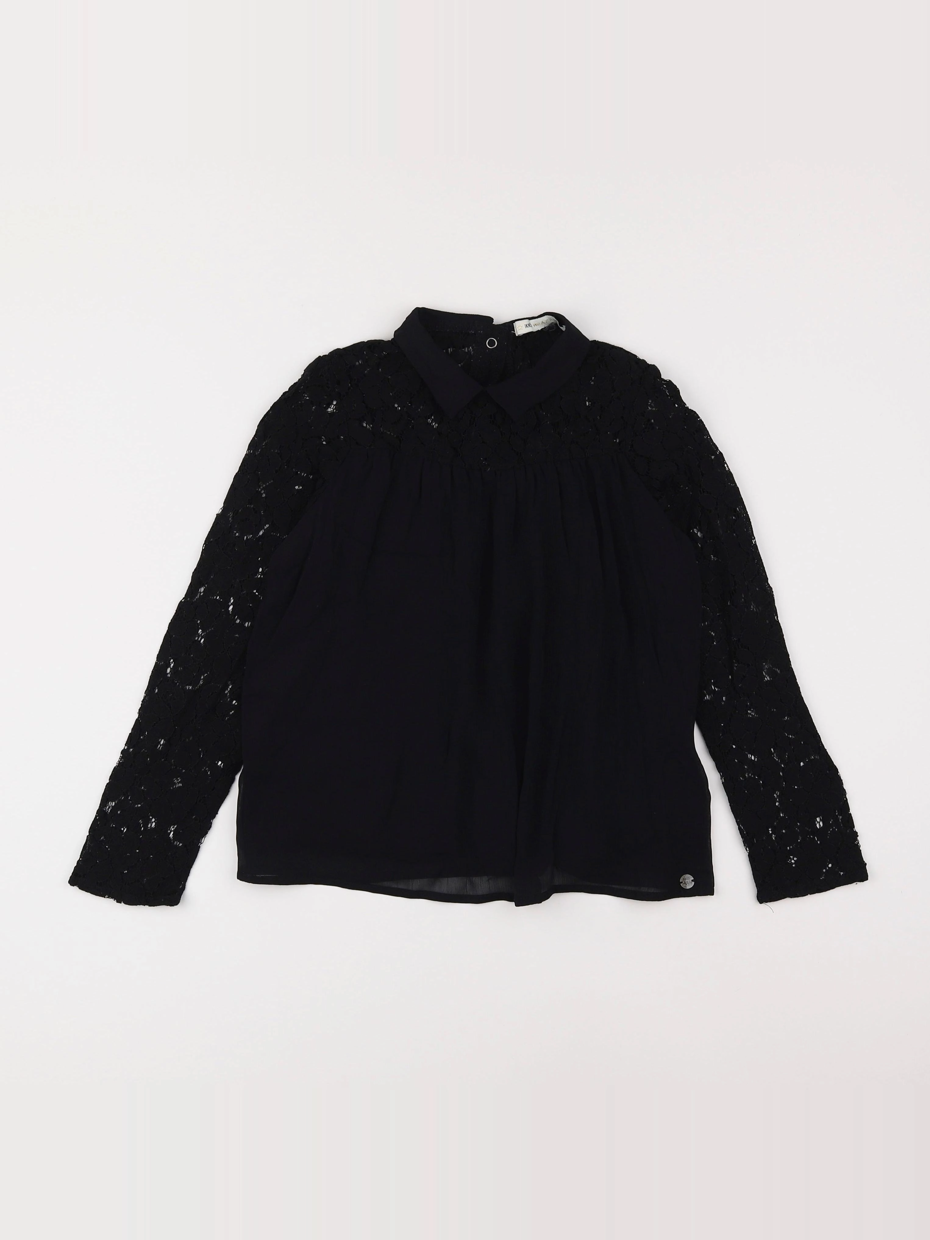 IKKS - blouse noir - 10 ans