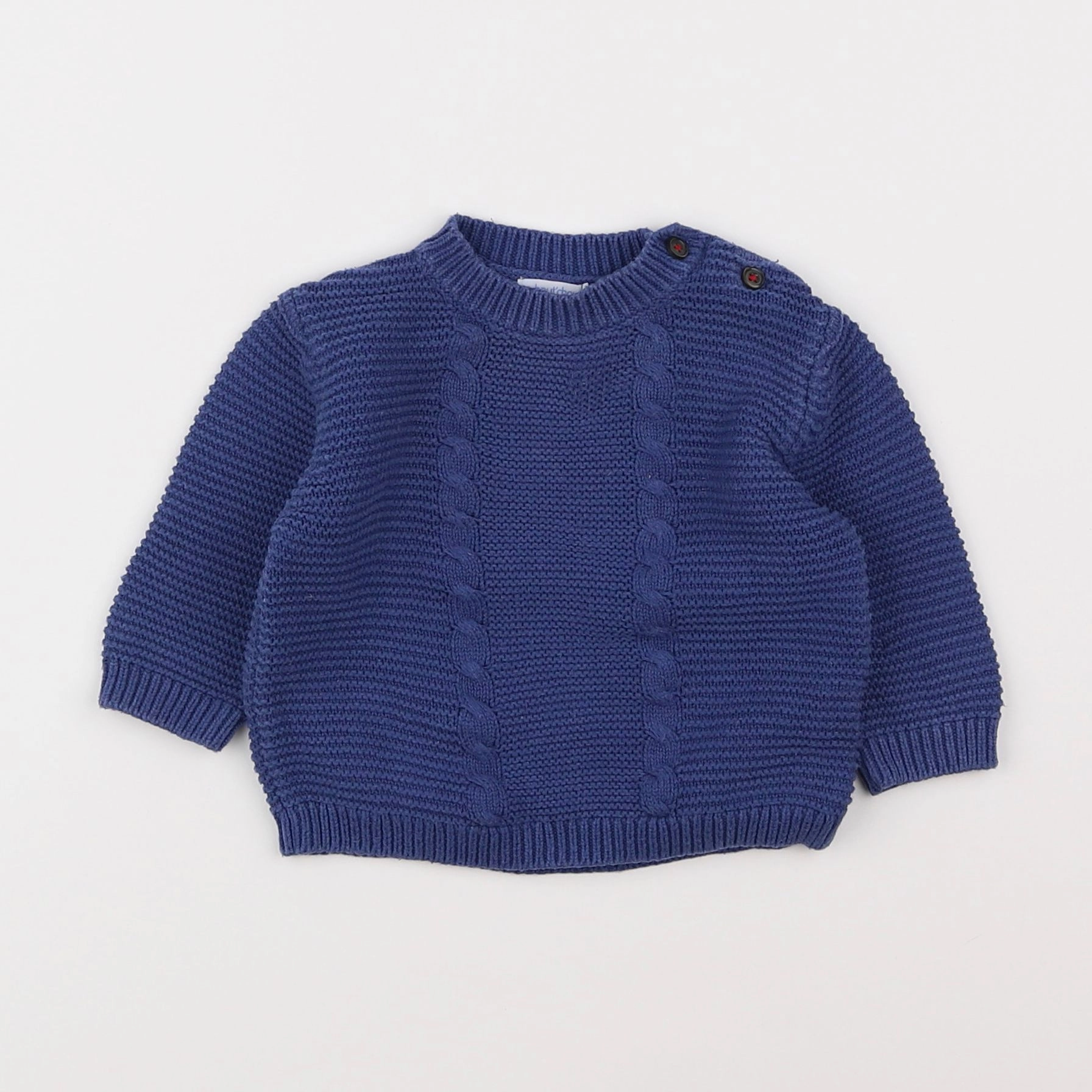 Boutchou - pull bleu - 6 mois