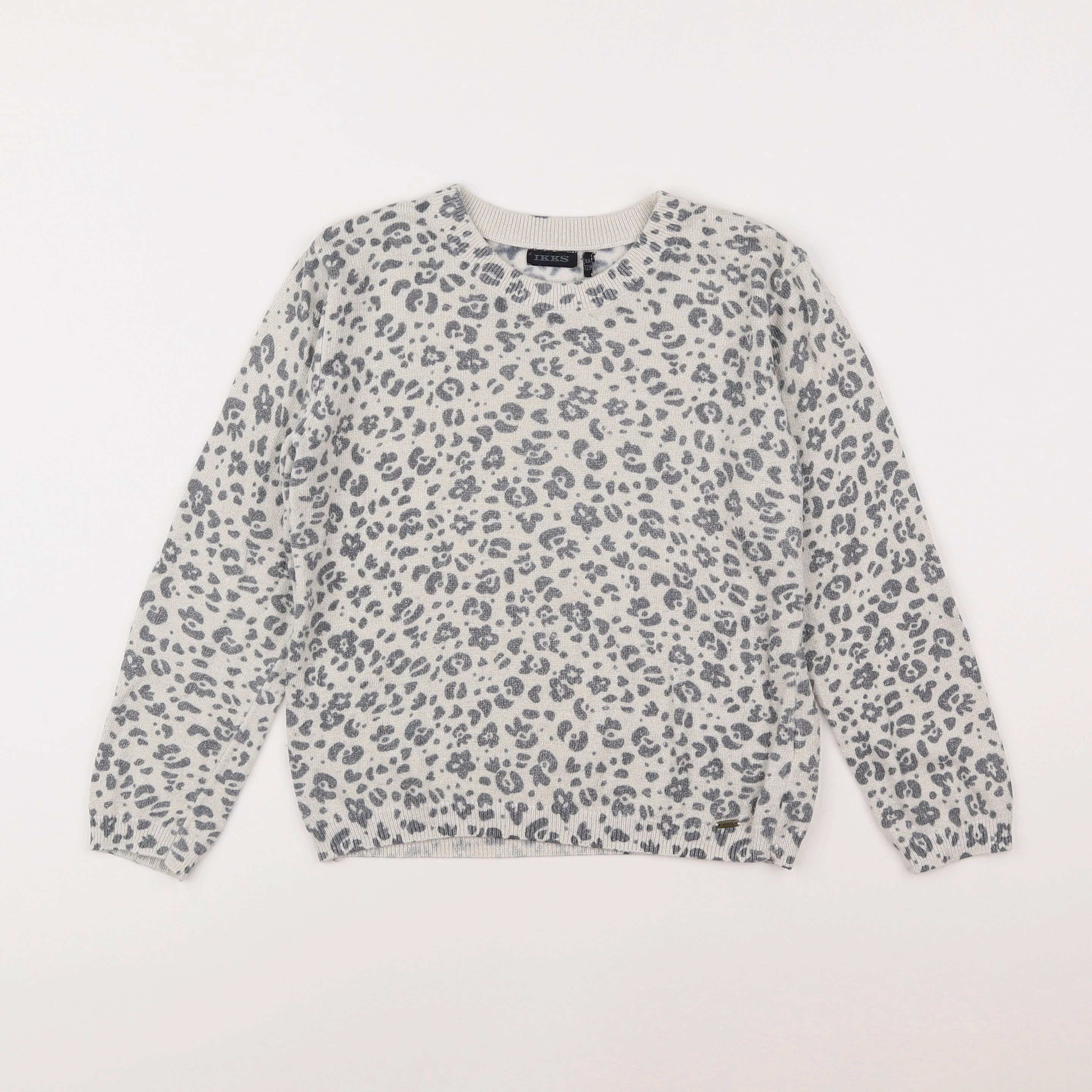 IKKS - pull gris - 8 ans