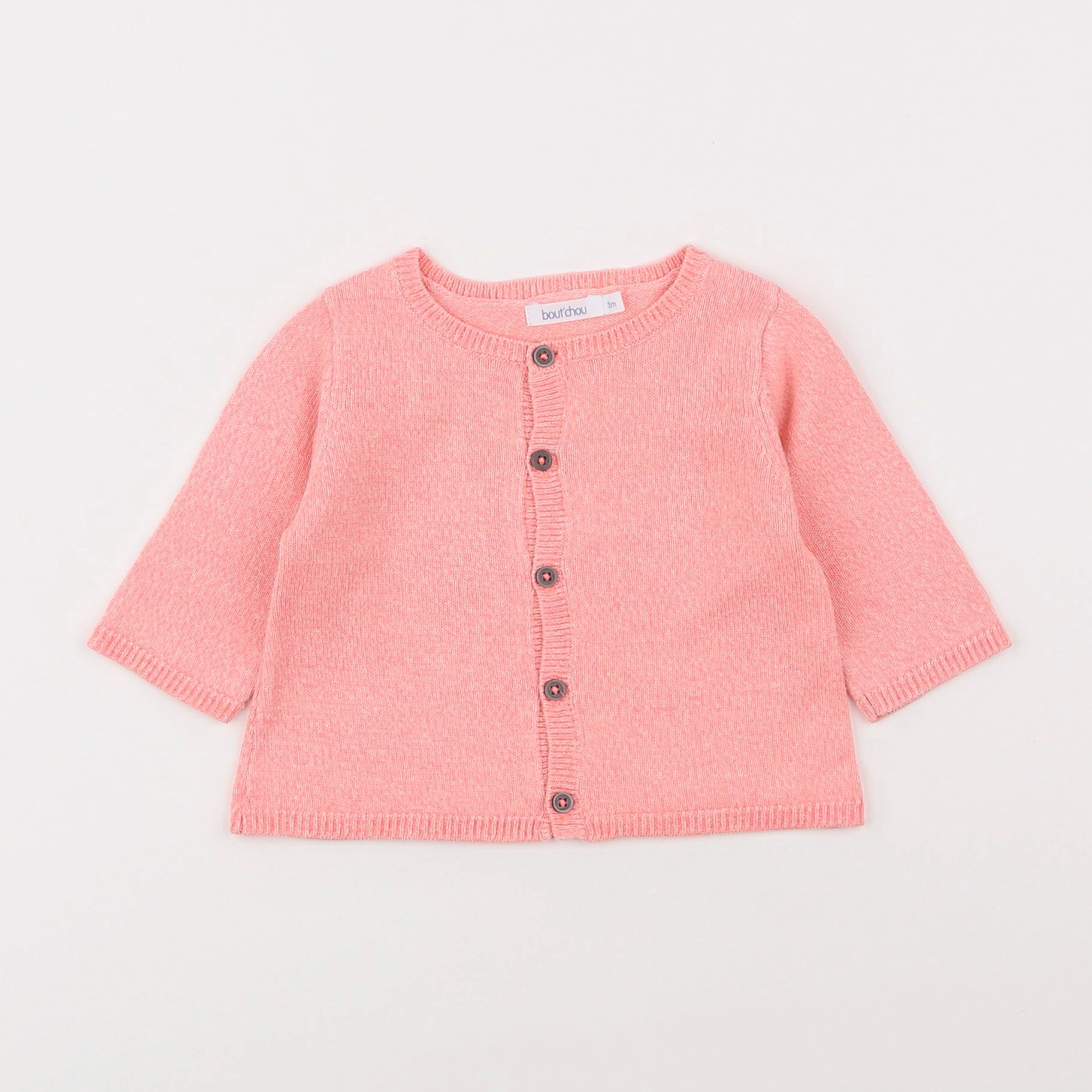 Boutchou - gilet rose - 3 mois