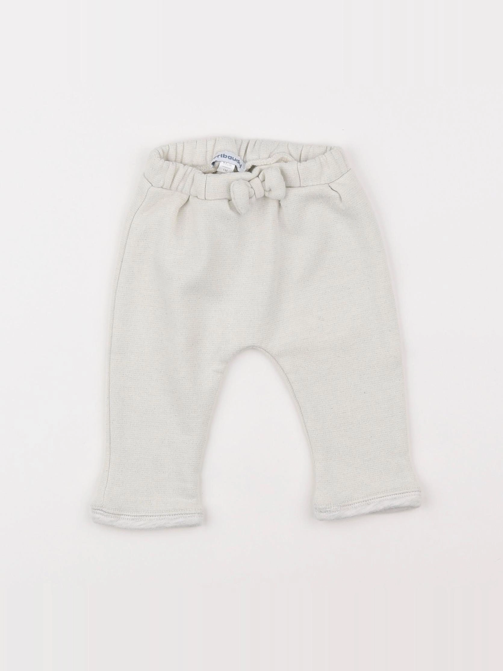 Vertbaudet - jogging beige - 1 mois