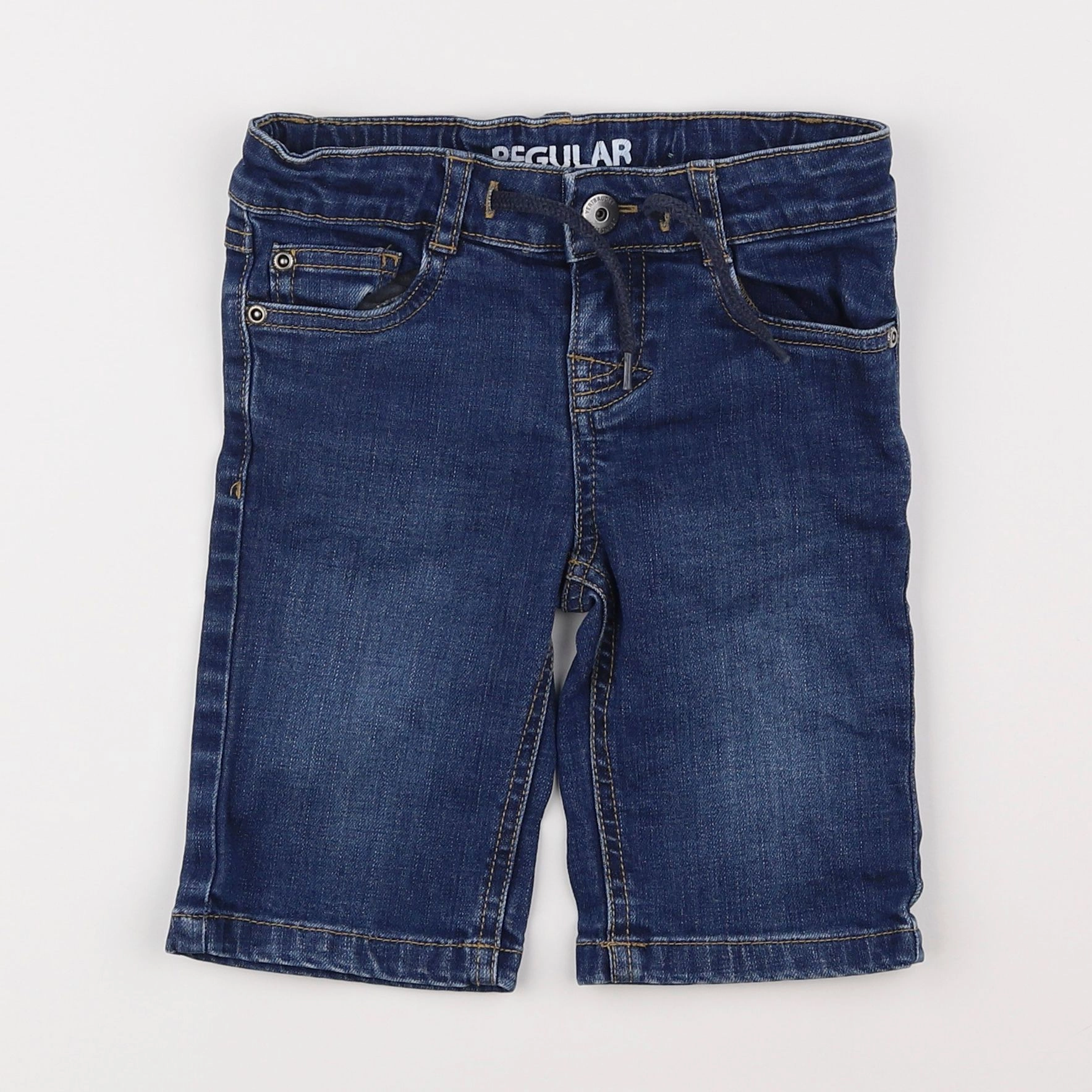 Vertbaudet - short coton bleu - 3 ans