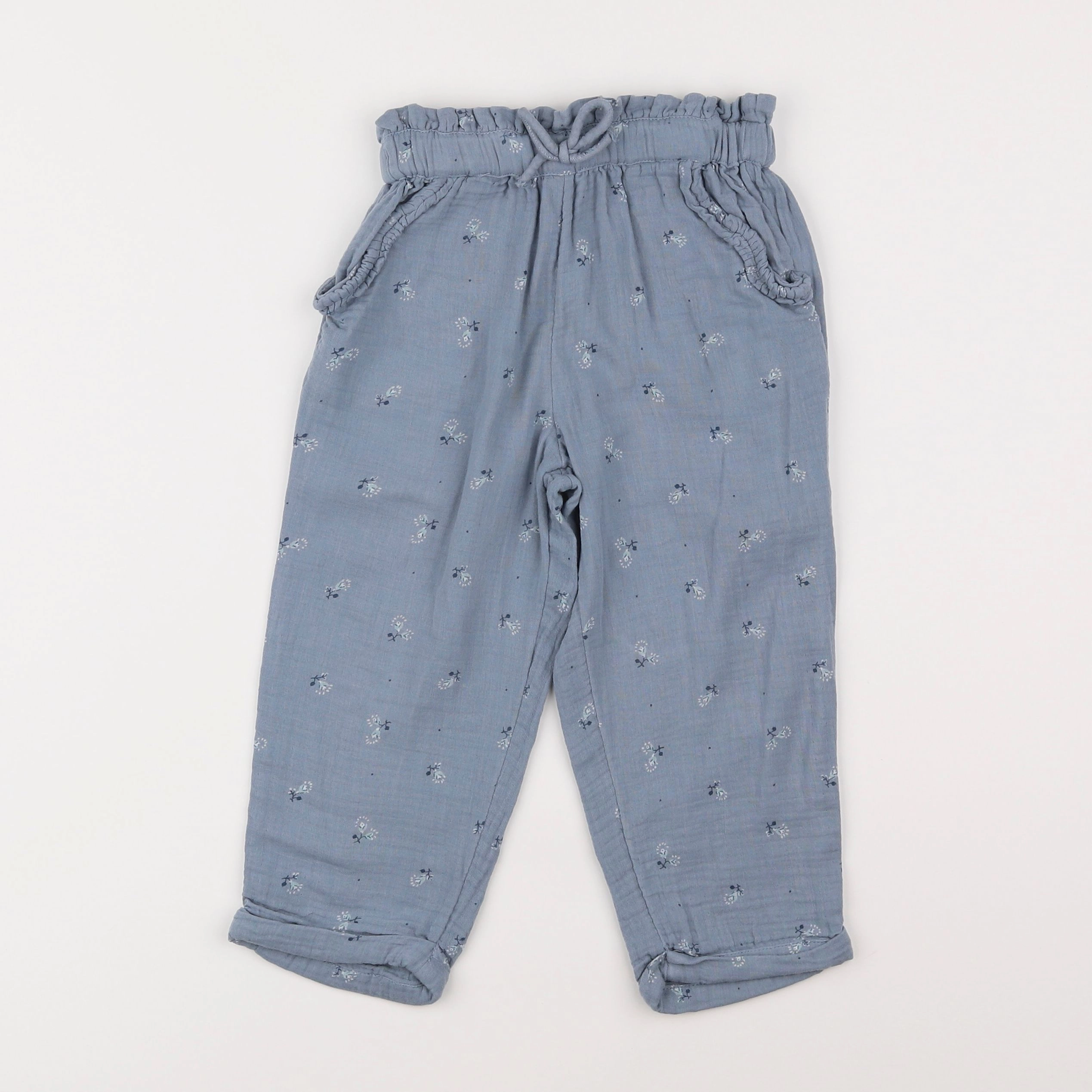 Vertbaudet - pantalon bleu - 5 ans