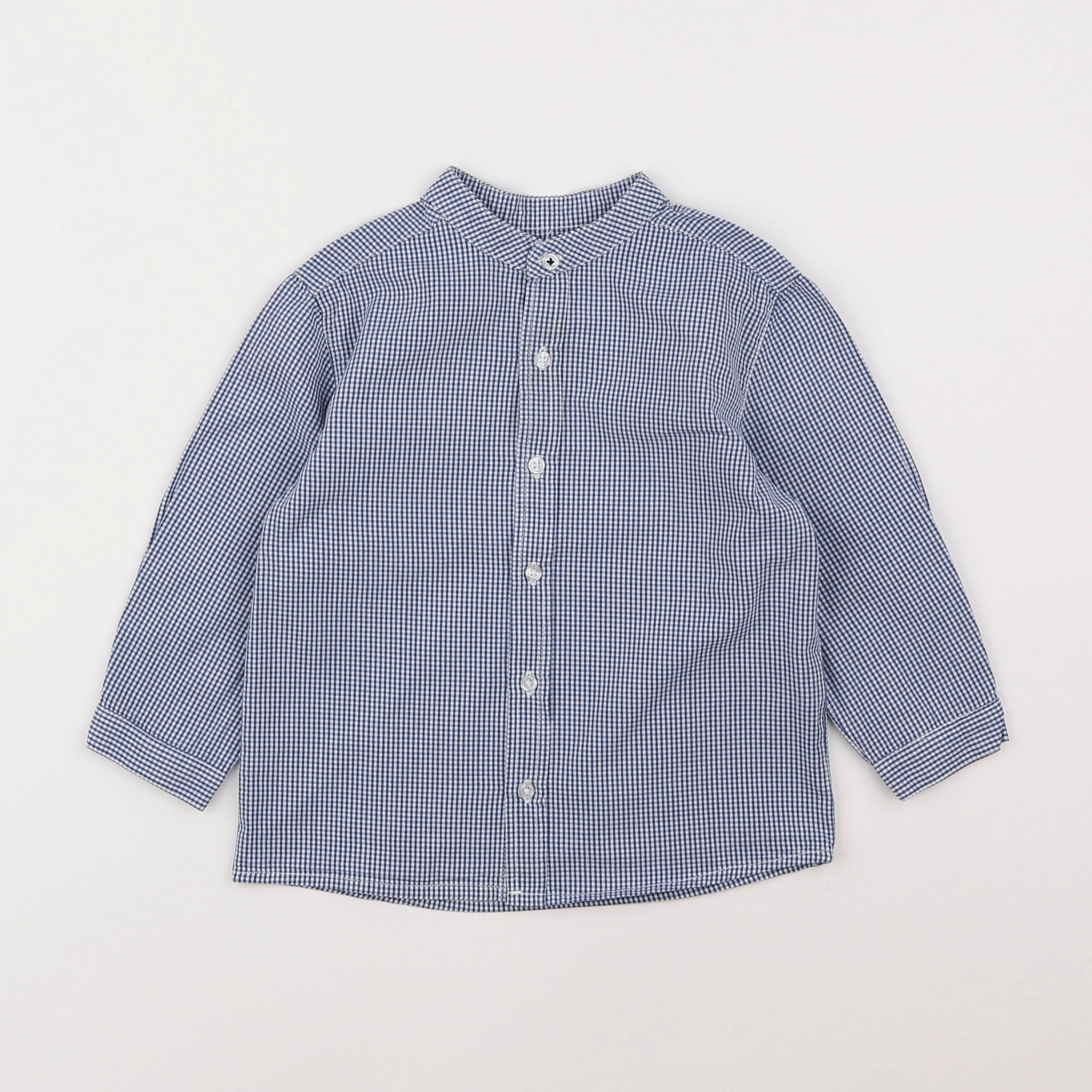 Boutchou - chemise bleu - 2 ans