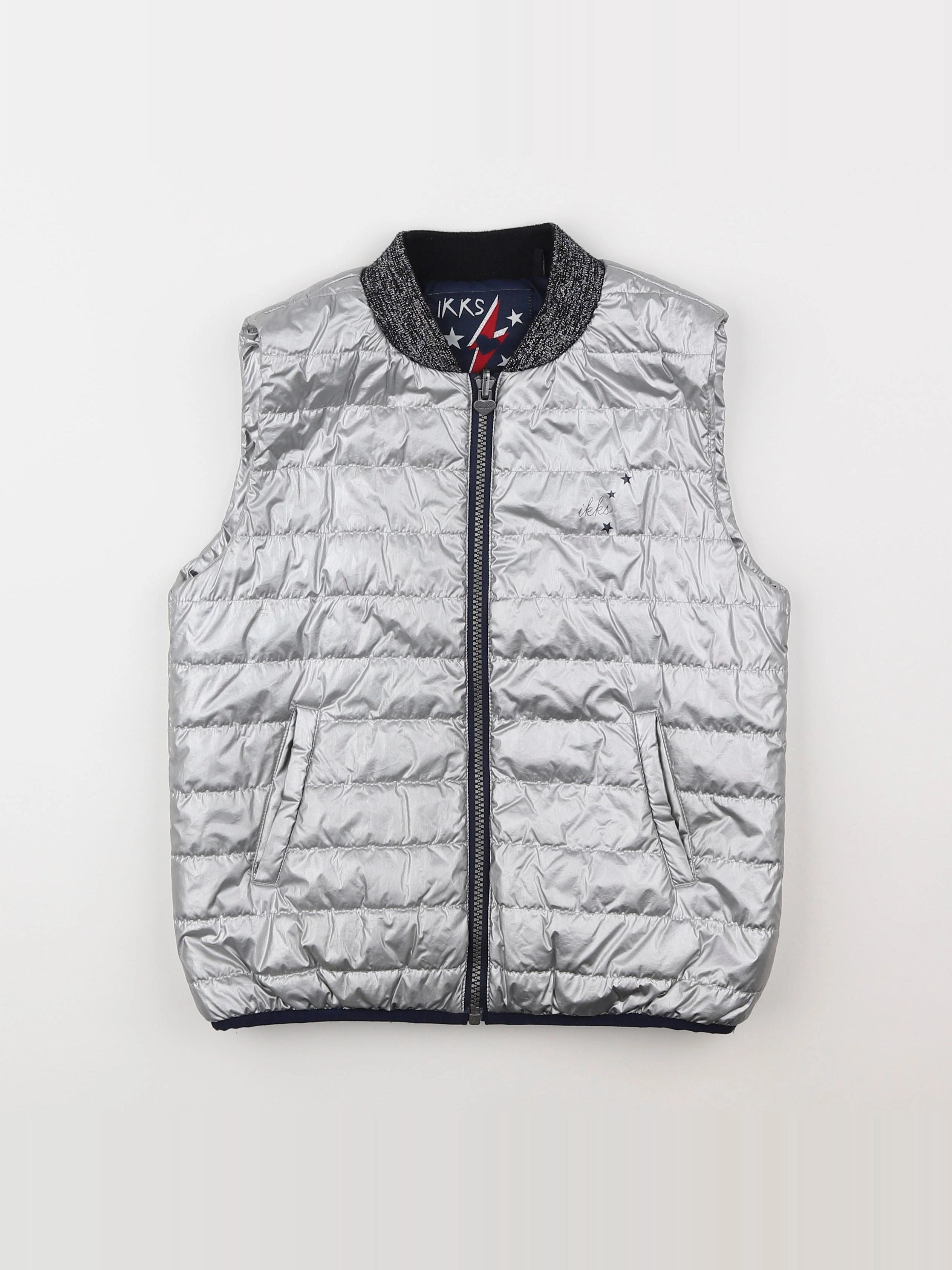 IKKS - doudoune argent - 10 ans