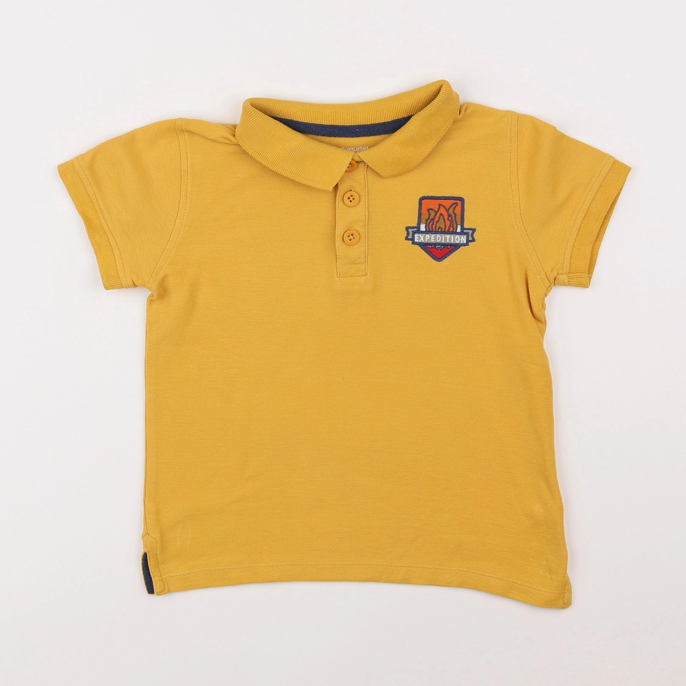 Vertbaudet - polo jaune - 6 ans