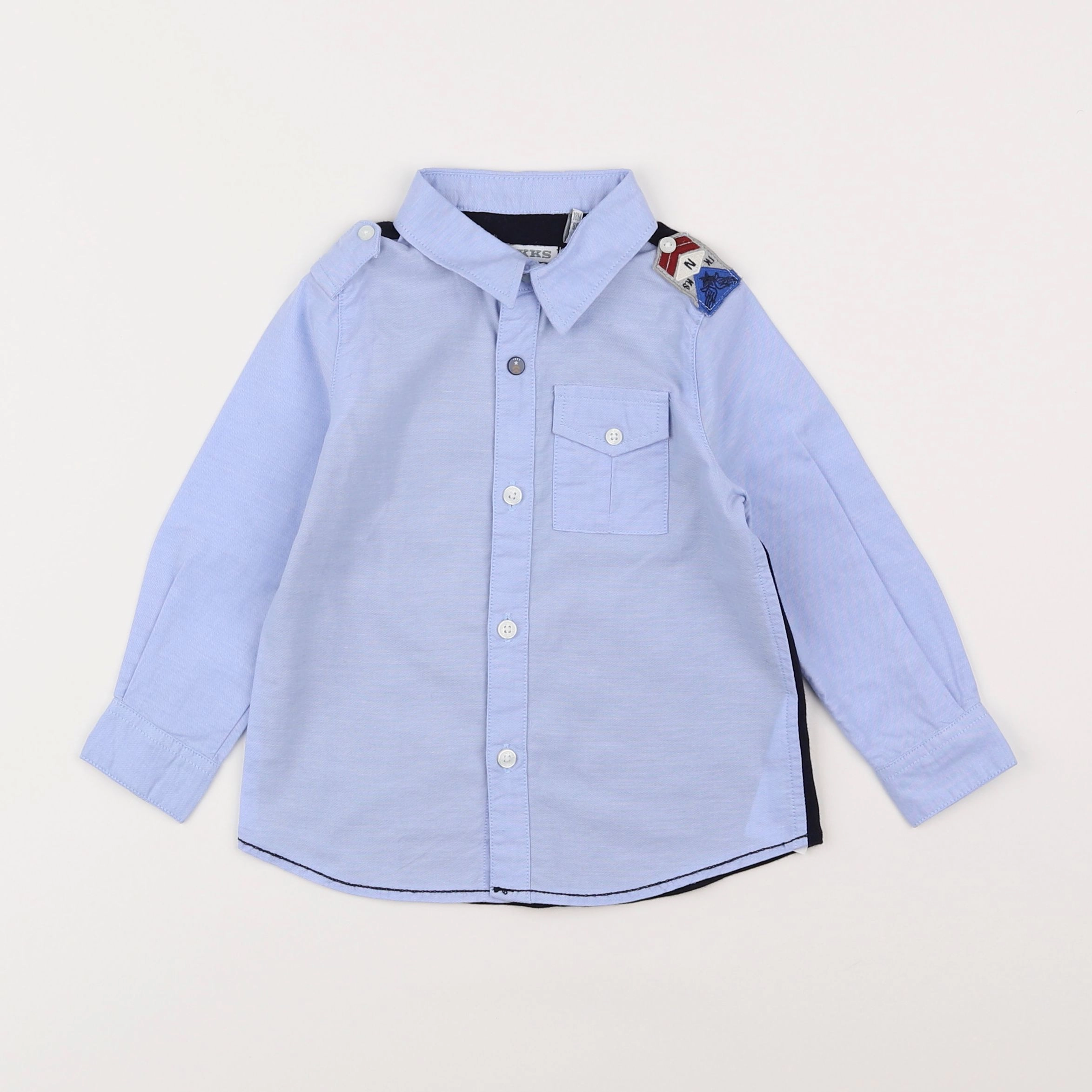 IKKS - chemise bleu - 18 mois