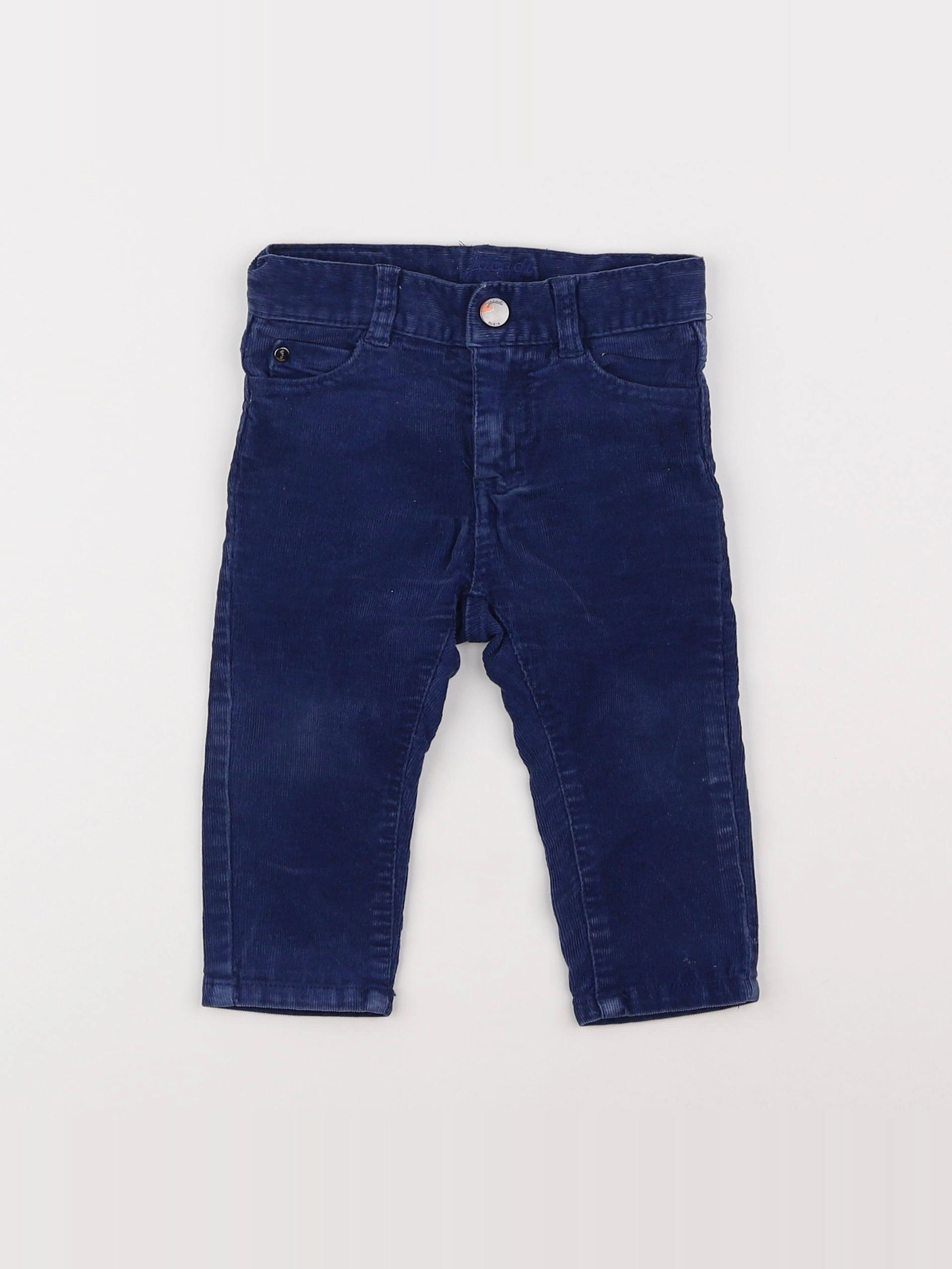 Jacadi - pantalon bleu - 12 mois
